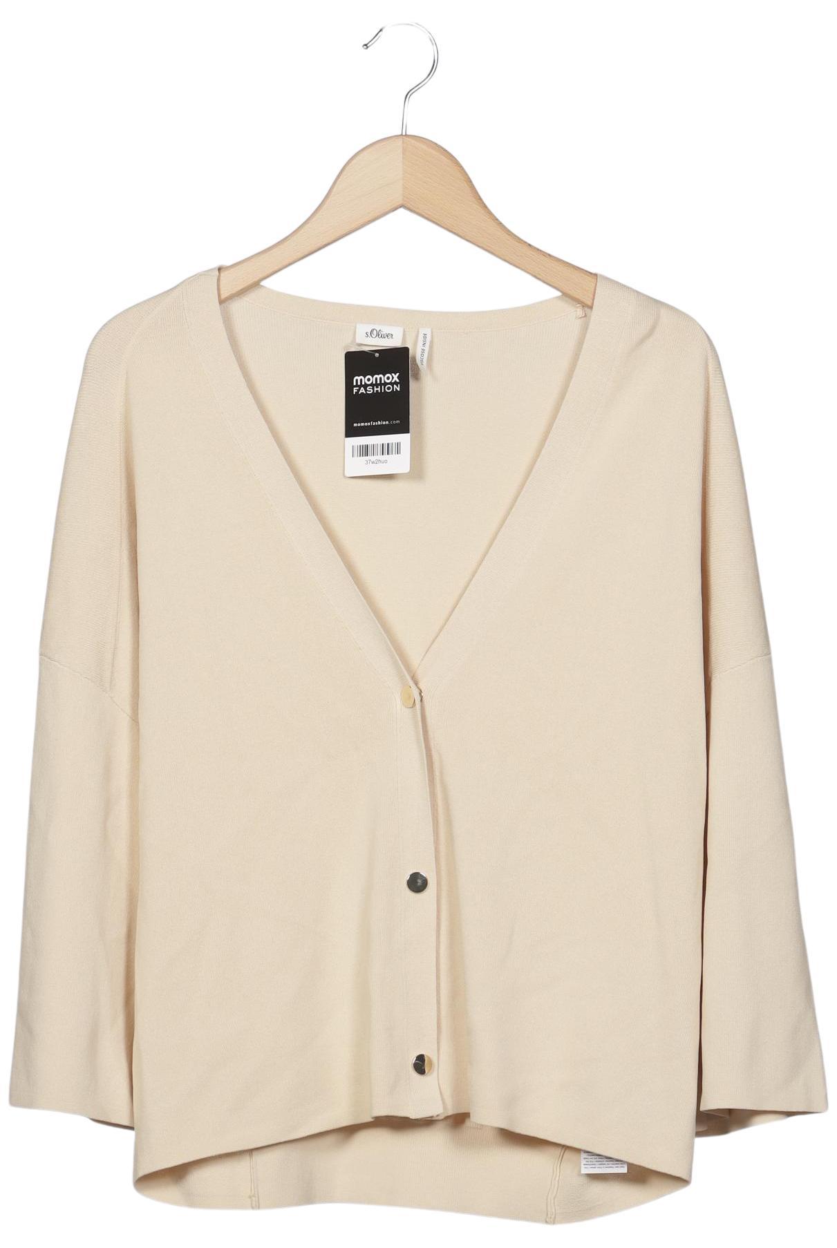 

s.Oliver Damen Strickjacke, beige, Gr. 38