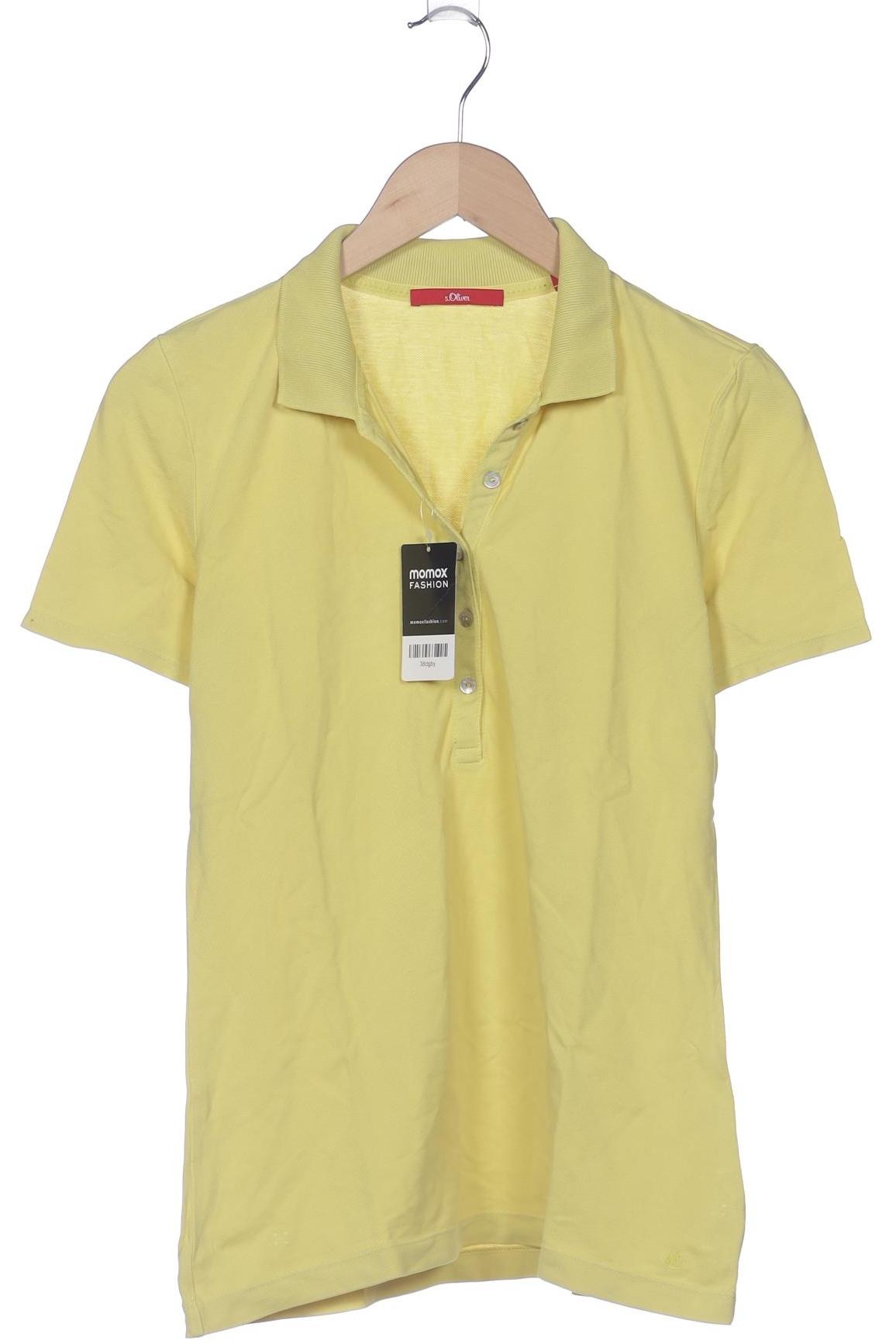 

s.Oliver Damen Poloshirt, gelb, Gr. 36