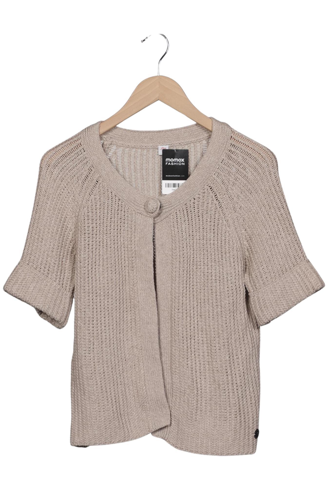 

s.Oliver Damen Strickjacke, beige, Gr. 40
