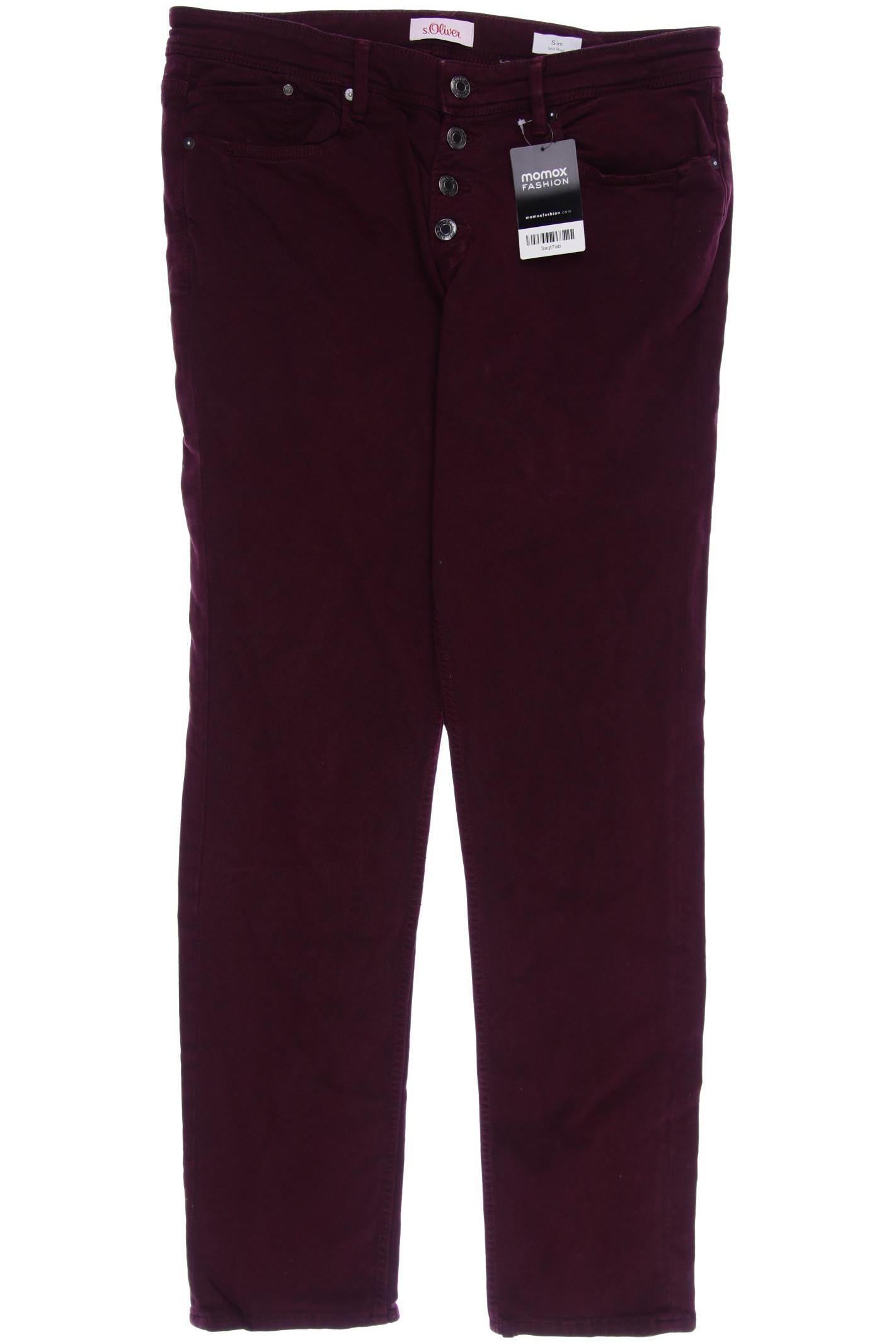 

s.Oliver Damen Jeans, bordeaux