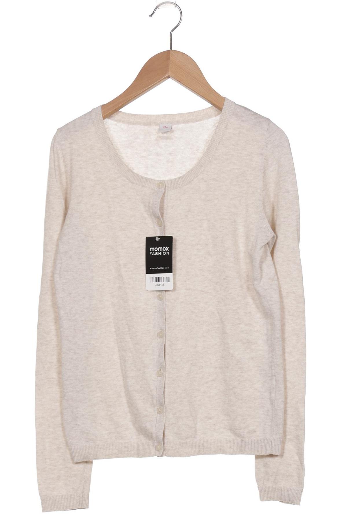 

s.Oliver Damen Strickjacke, cremeweiß, Gr. 34