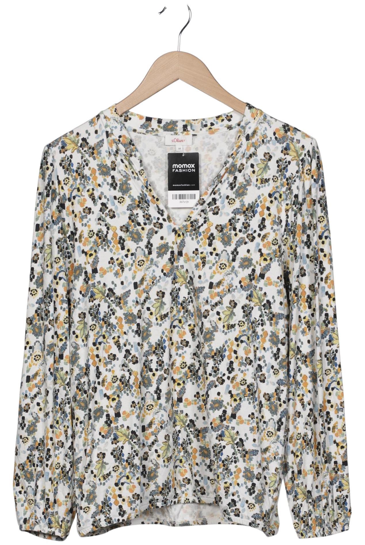 

s.Oliver Damen Langarmshirt, mehrfarbig, Gr. 38