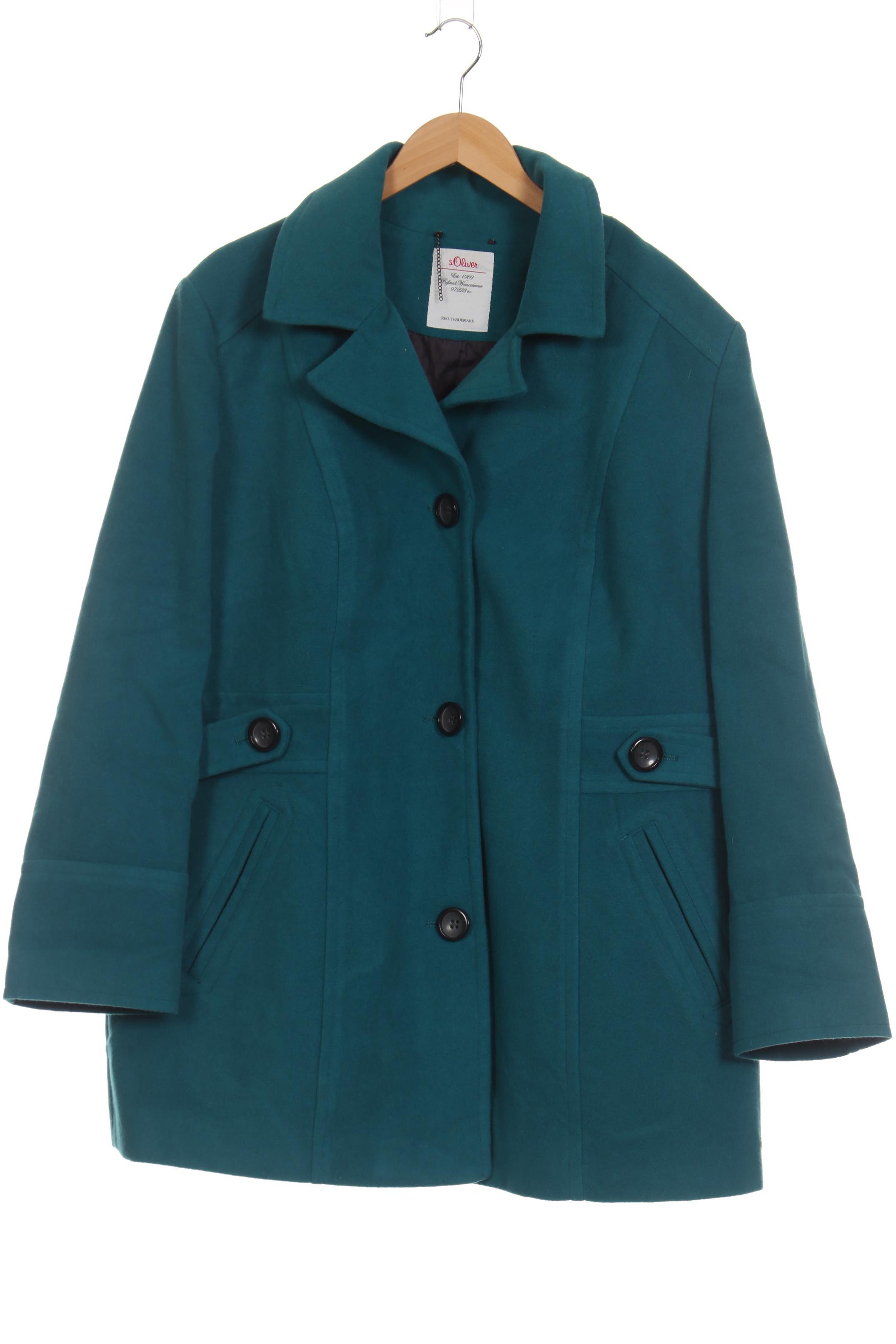 

s.Oliver Damen Mantel, türkis, Gr. 50