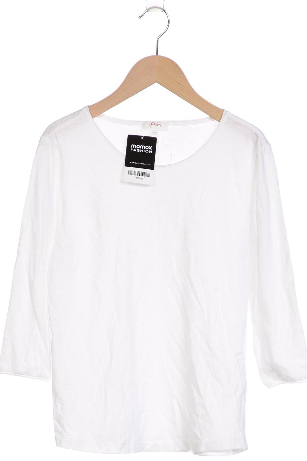 

s.Oliver Damen Langarmshirt, weiß, Gr. 34