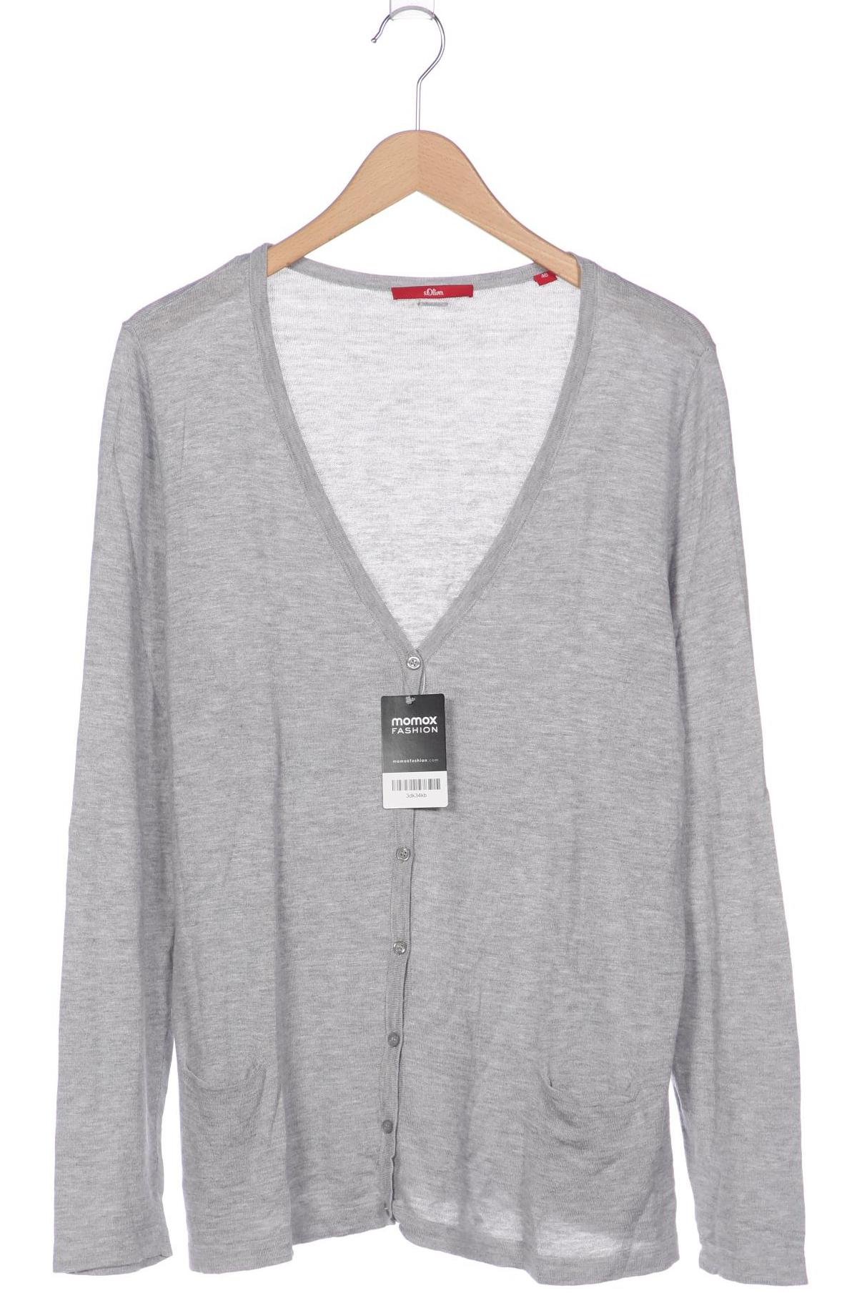 

s.Oliver Damen Strickjacke, grau, Gr. 46