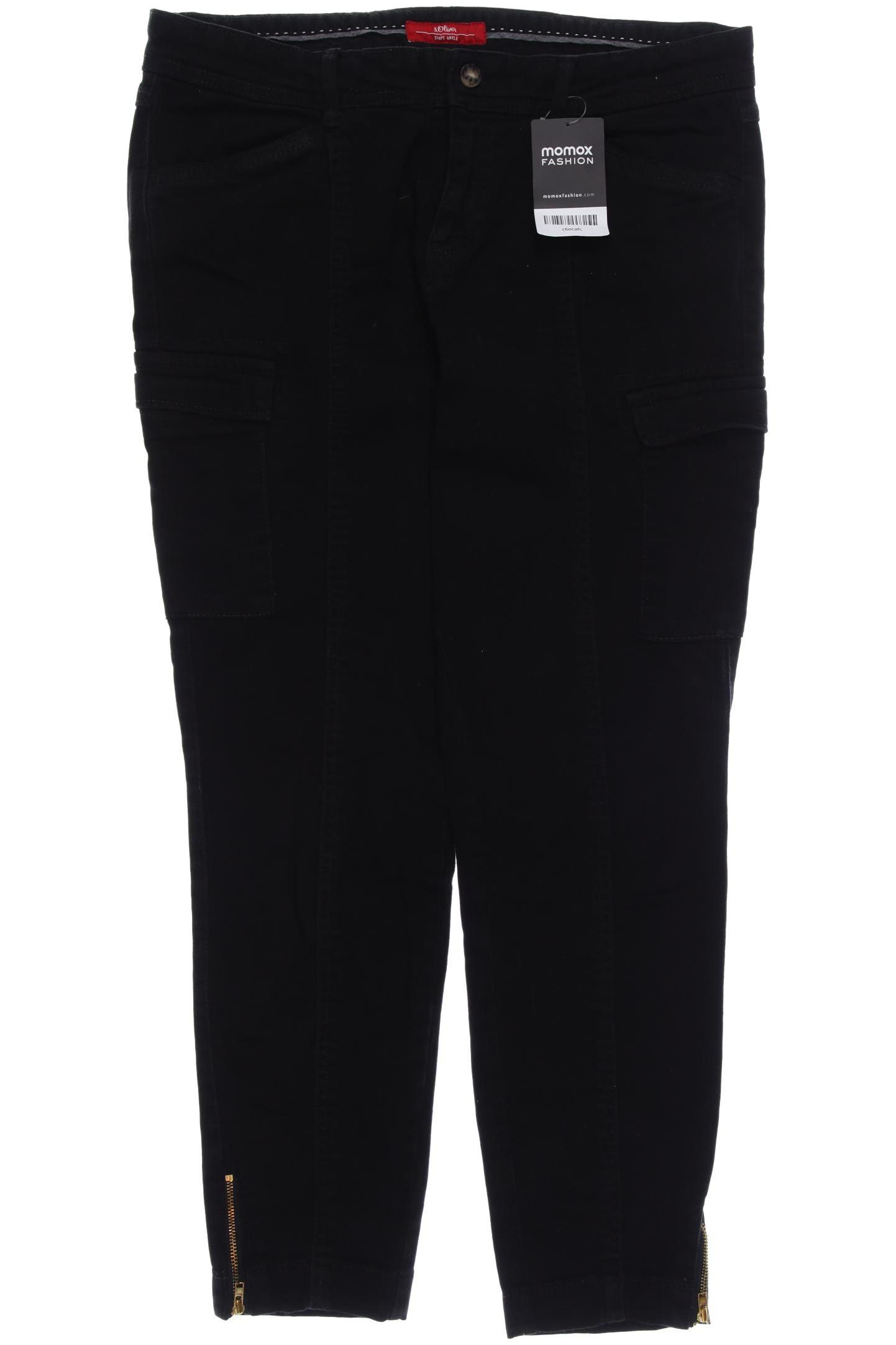 

s.Oliver Damen Jeans, schwarz