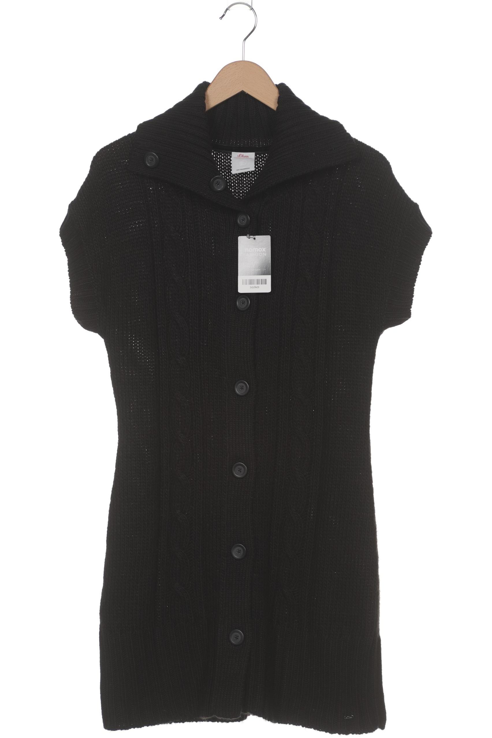 

s.Oliver Damen Strickjacke, schwarz, Gr. 40