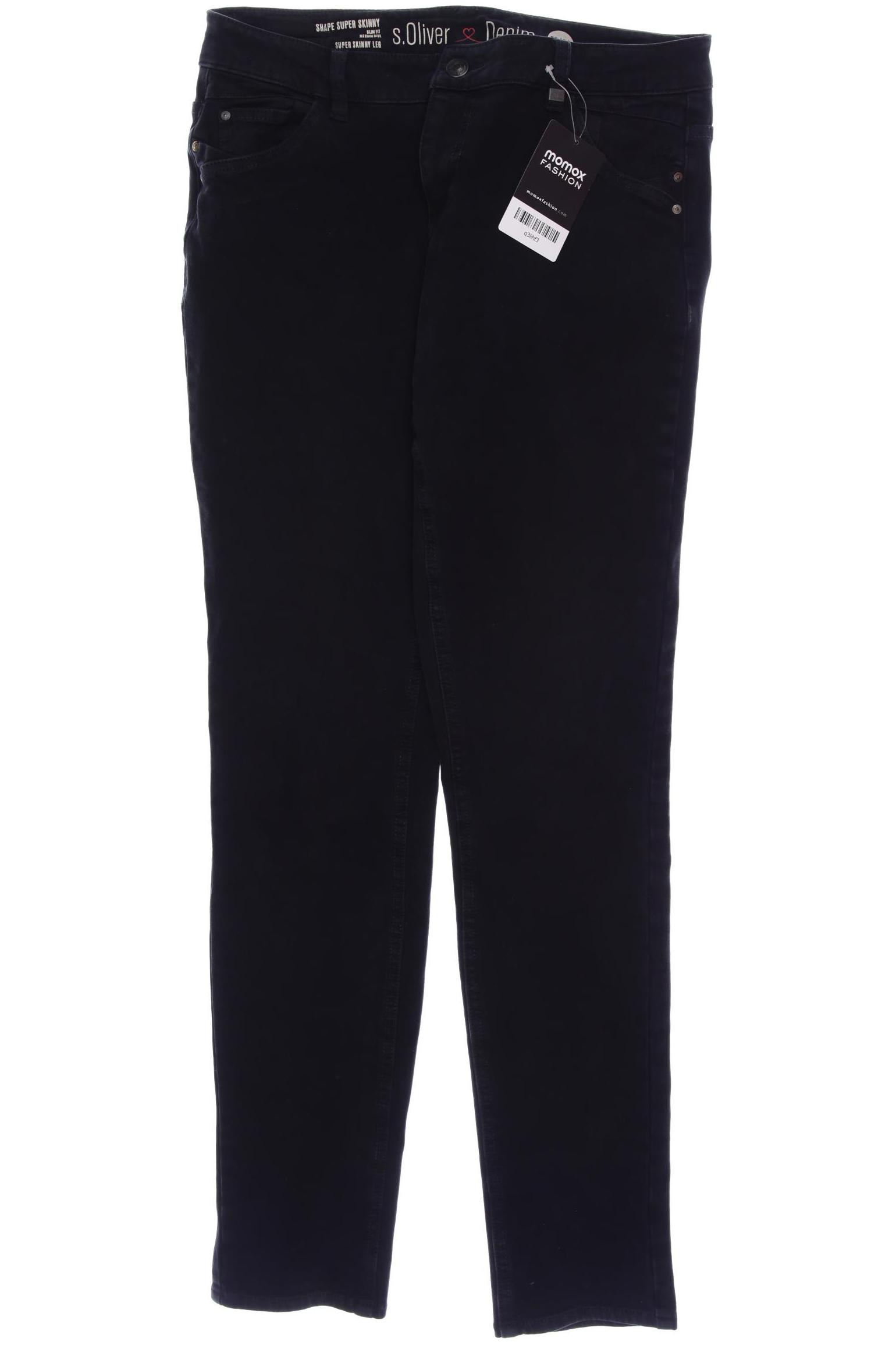 

s.Oliver Damen Jeans, schwarz