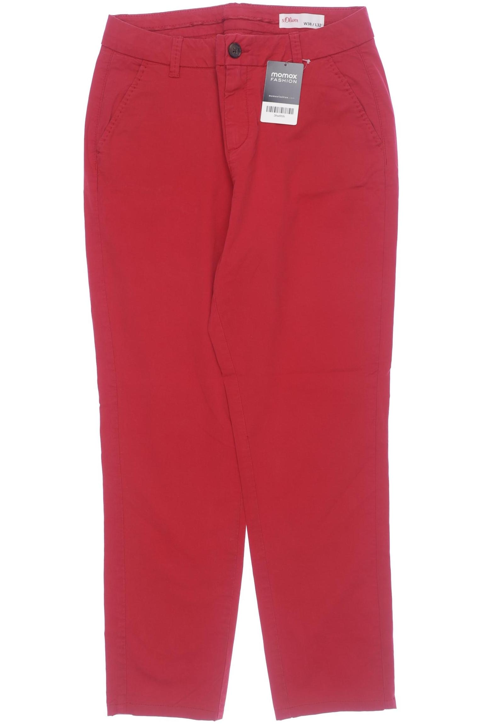 

s.Oliver Damen Stoffhose, rot, Gr. 28