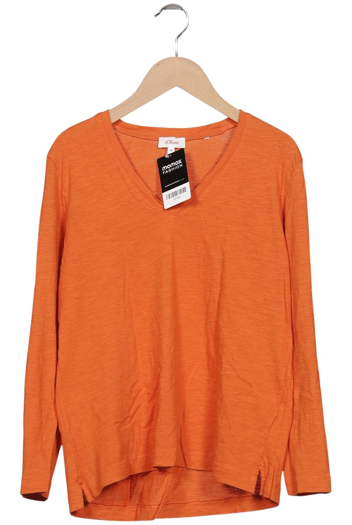 

s.Oliver Damen Langarmshirt, orange, Gr. 36