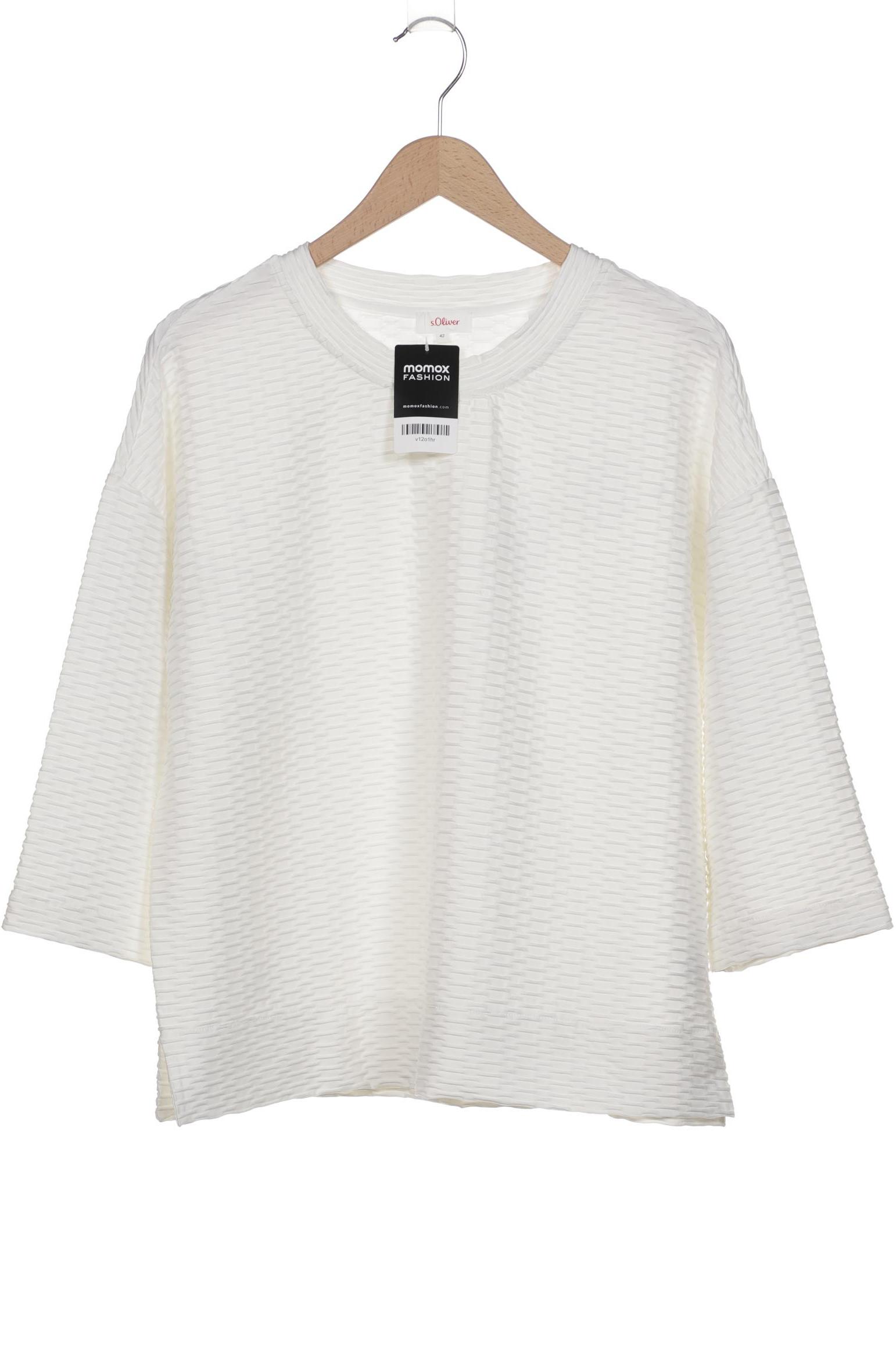 

s.Oliver Damen Langarmshirt, weiß, Gr. 42