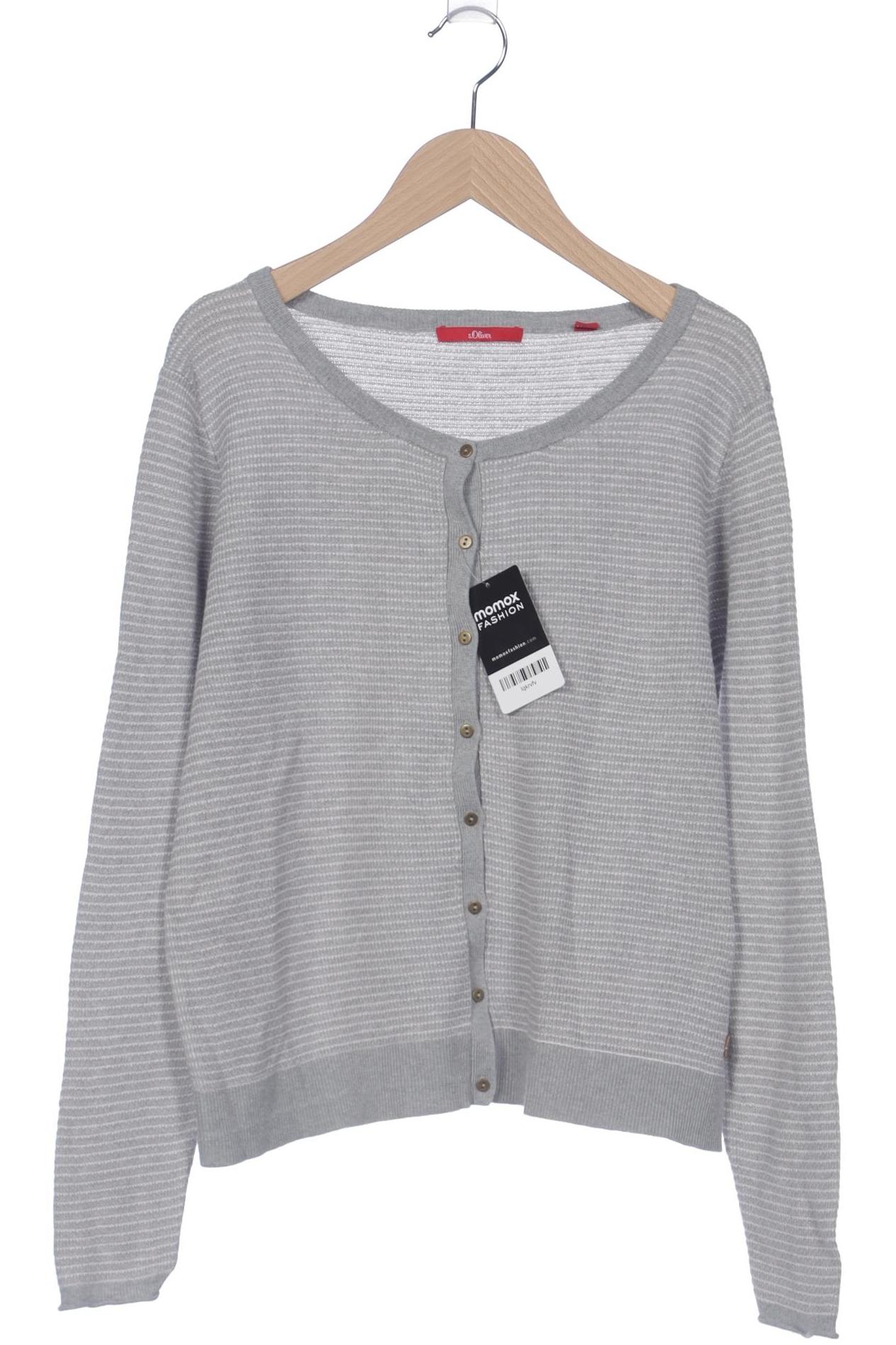 

s.Oliver Damen Strickjacke, grau, Gr. 38