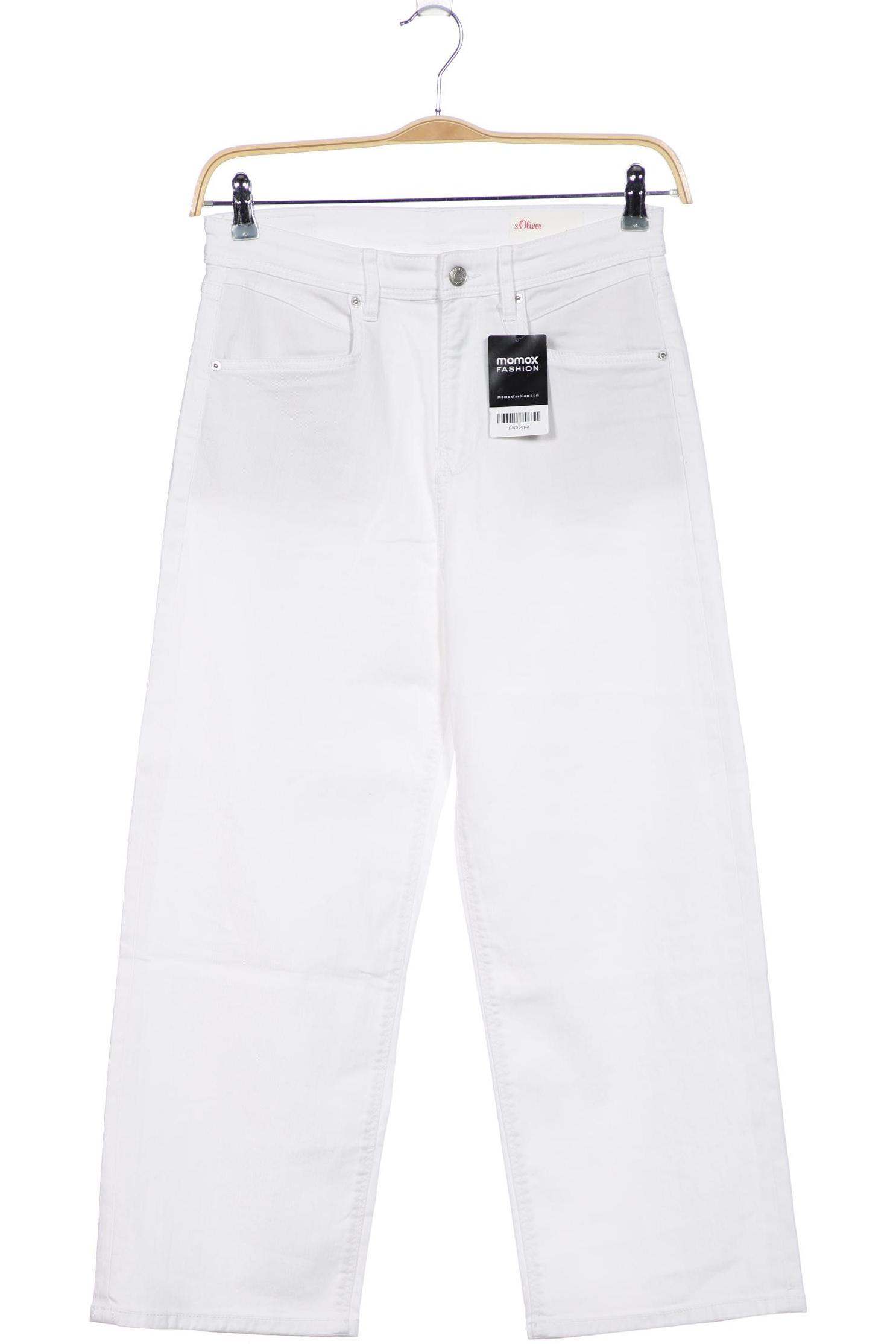 

s.Oliver Damen Jeans, weiß