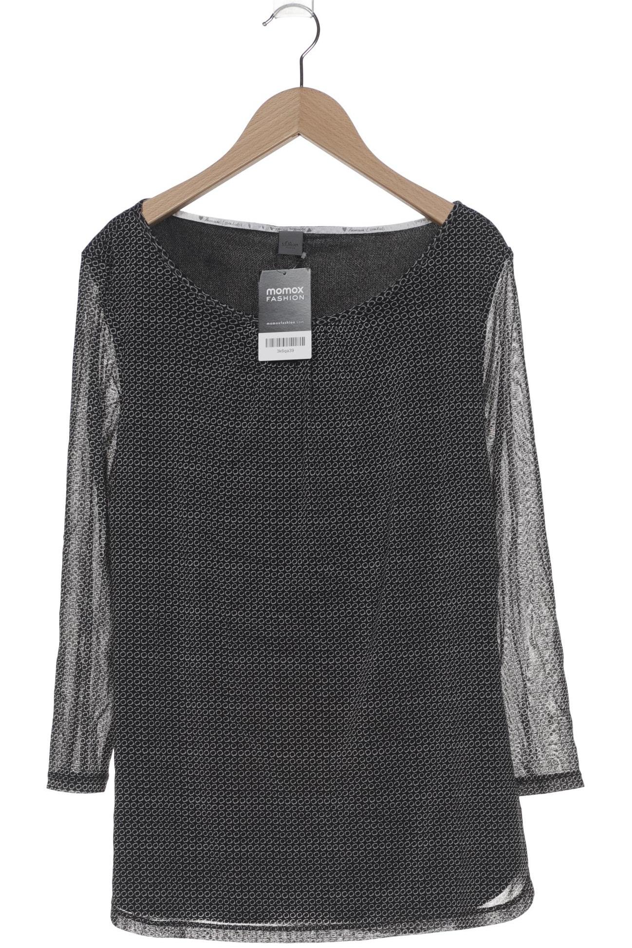 

s.Oliver Damen Langarmshirt, schwarz, Gr. 42