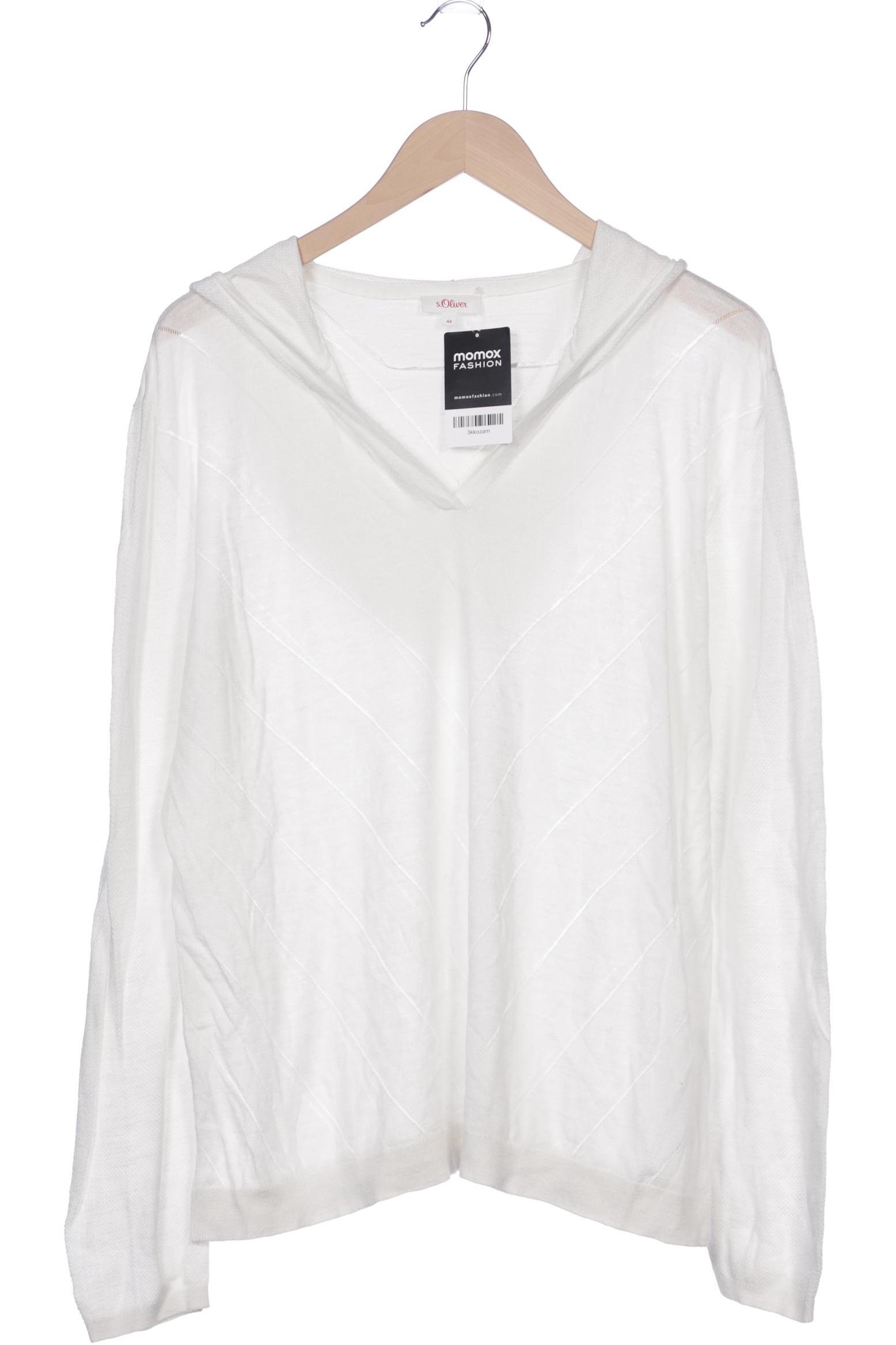 

s.Oliver Damen Pullover, weiß, Gr. 44