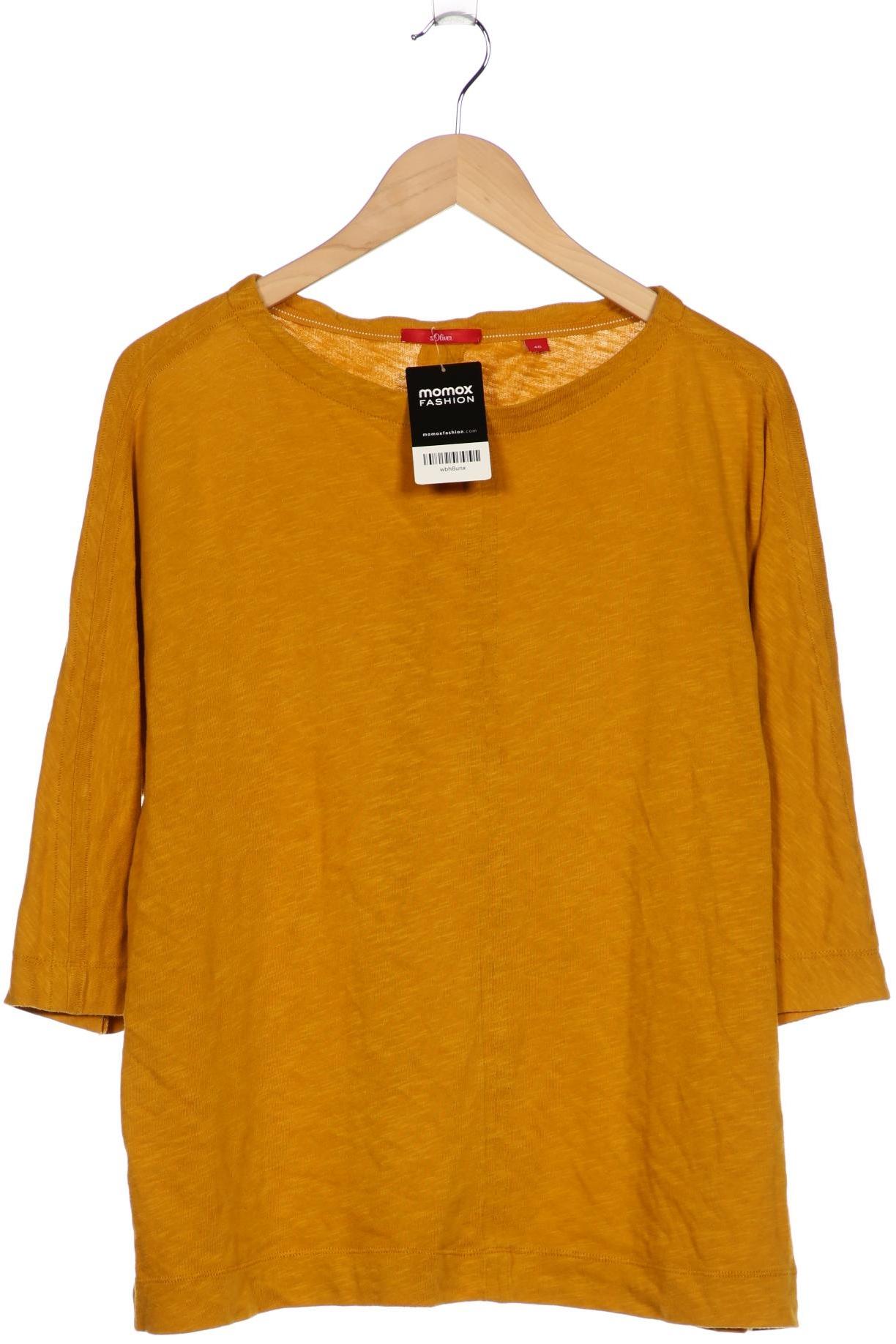 

s.Oliver Damen Langarmshirt, gelb, Gr. 46