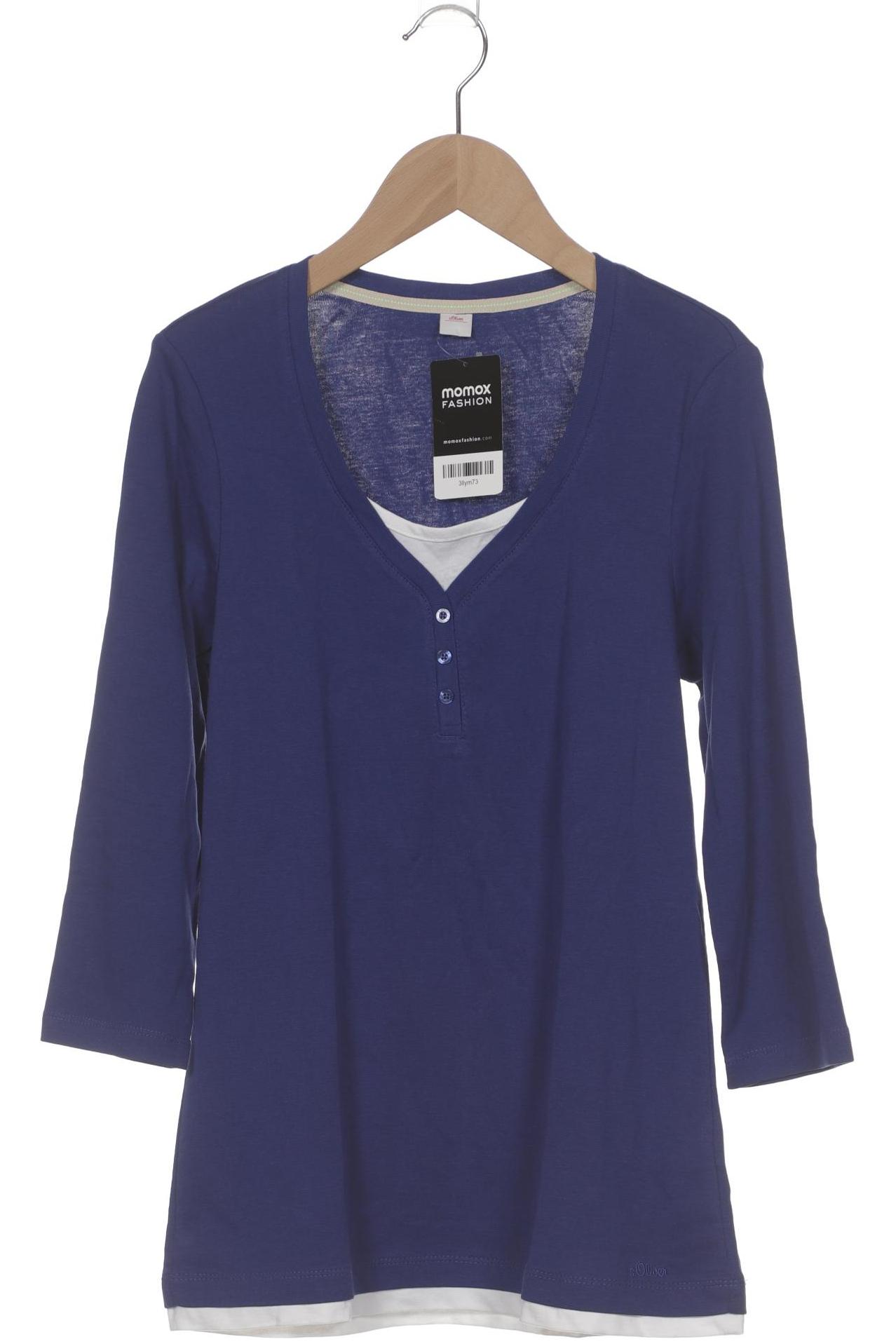

s.Oliver Damen Langarmshirt, blau, Gr. 40