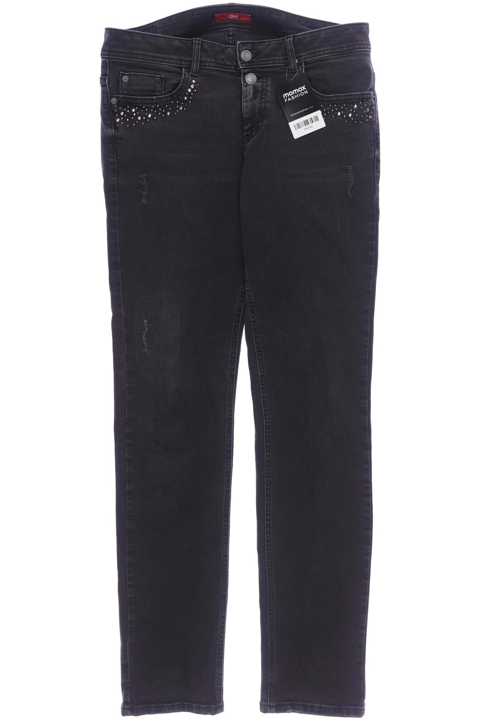 

s.Oliver Damen Jeans, schwarz, Gr. 38