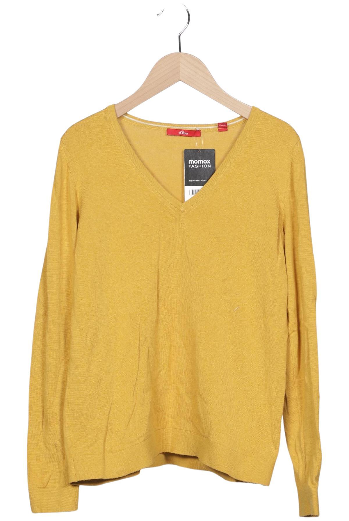 

s.Oliver Damen Pullover, gelb, Gr. 38