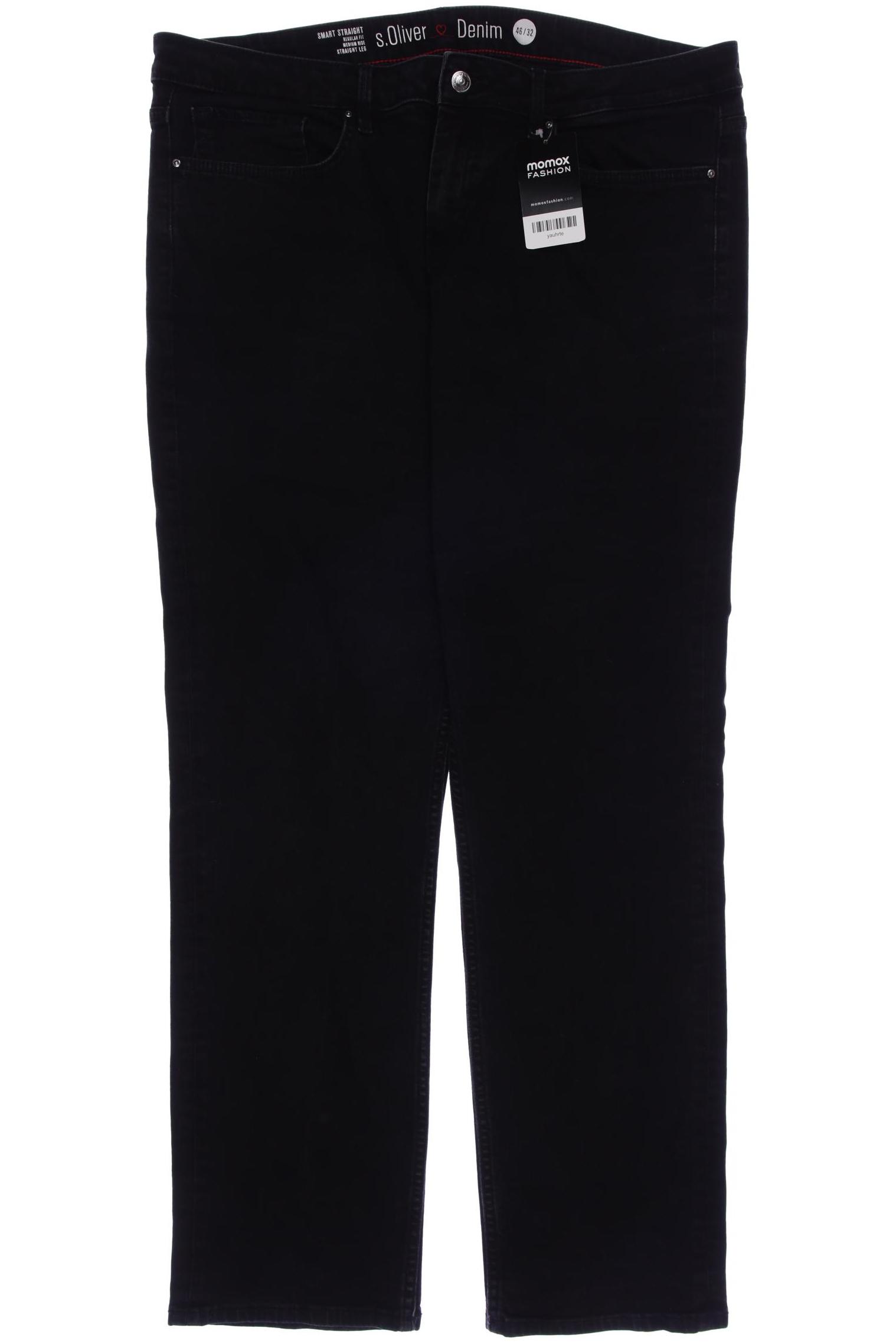 

s.Oliver Damen Jeans, schwarz