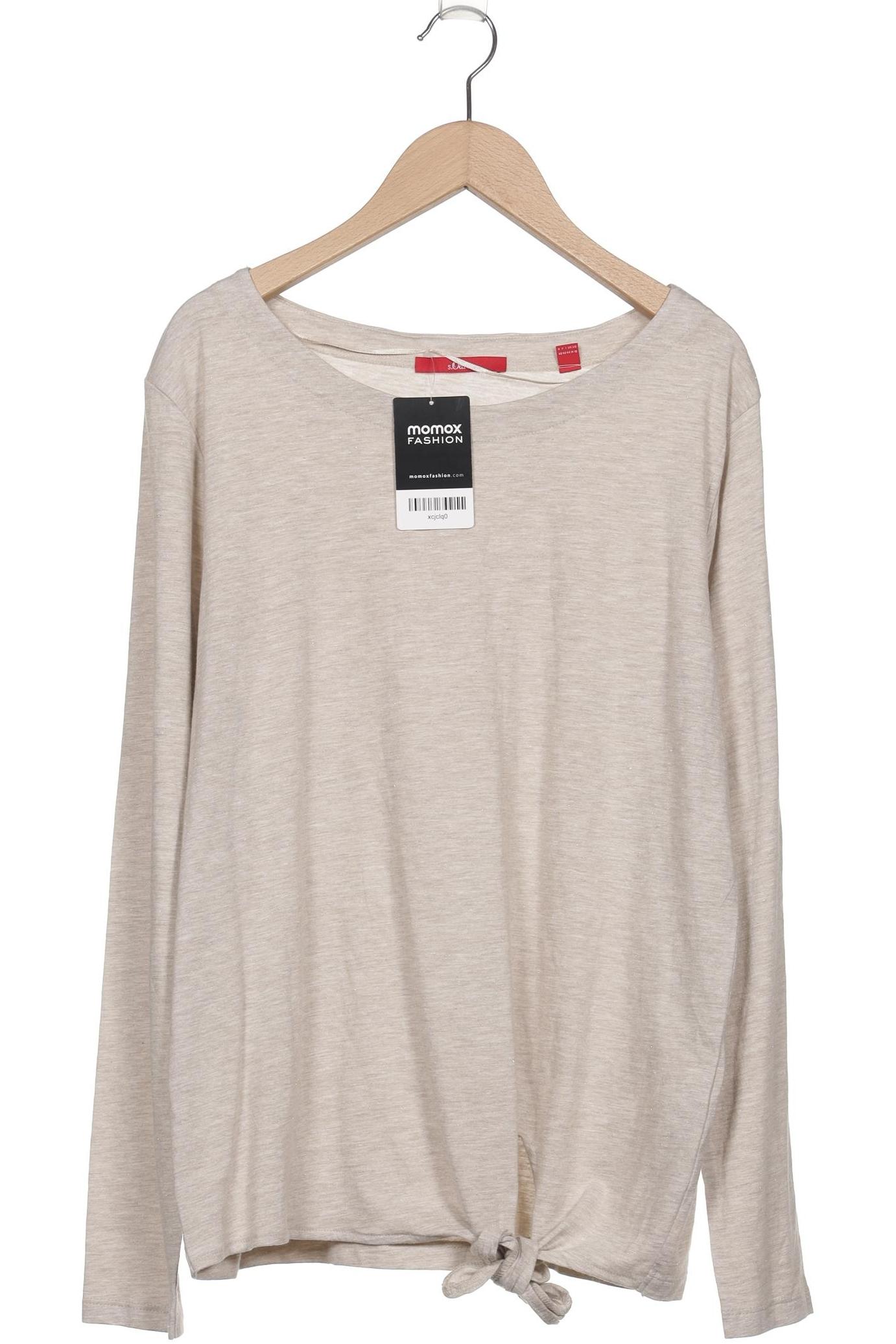

s.Oliver Damen Langarmshirt, beige, Gr. 40