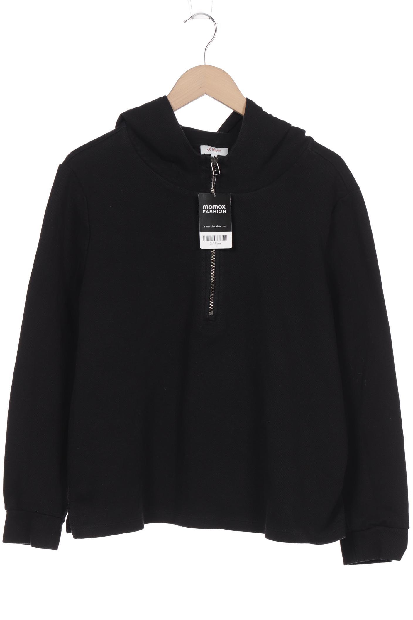 

s.Oliver Damen Kapuzenpullover, schwarz