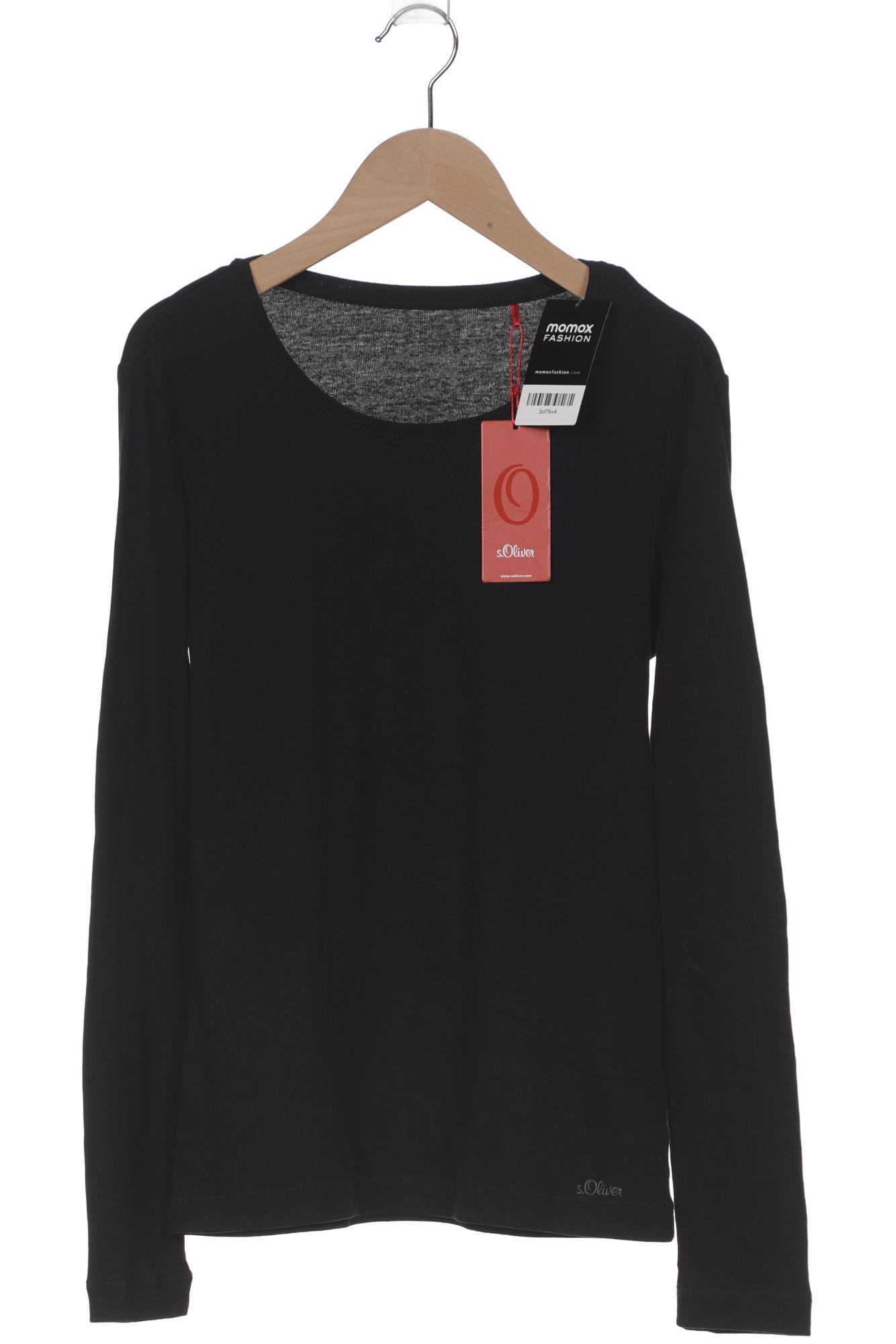 

s.Oliver Damen Langarmshirt, schwarz, Gr. 40