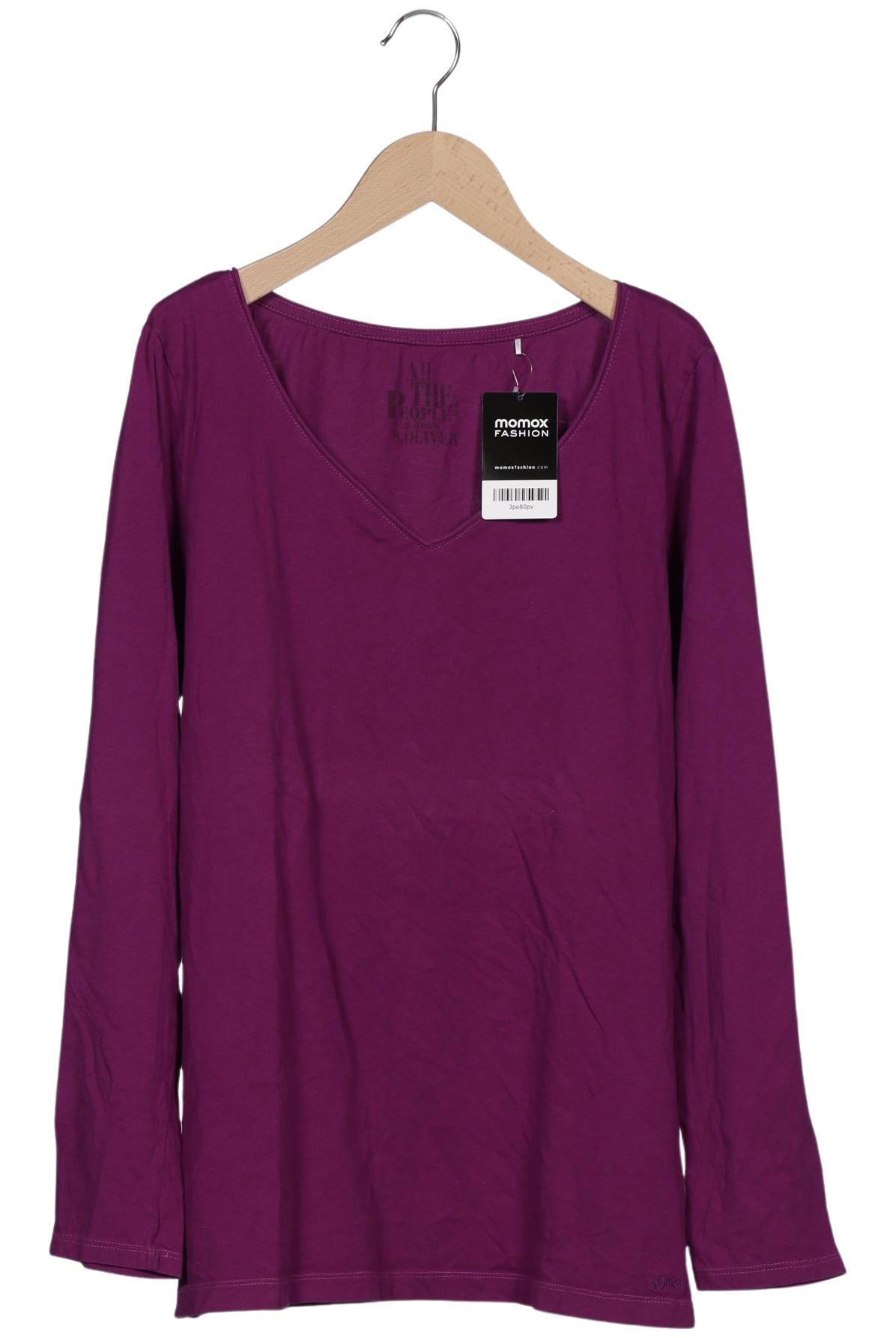 

s.Oliver Damen Langarmshirt, flieder, Gr. 44