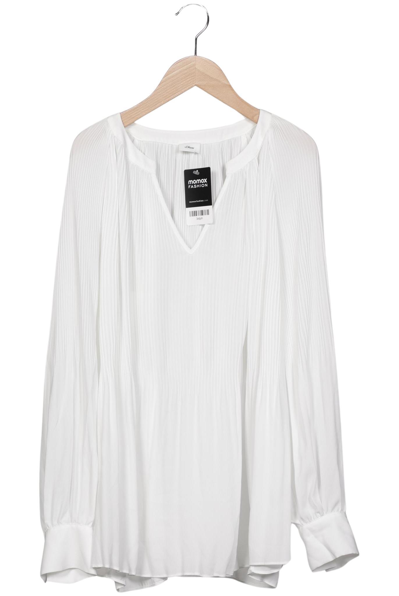 

s.Oliver Damen Bluse, weiß, Gr. 40