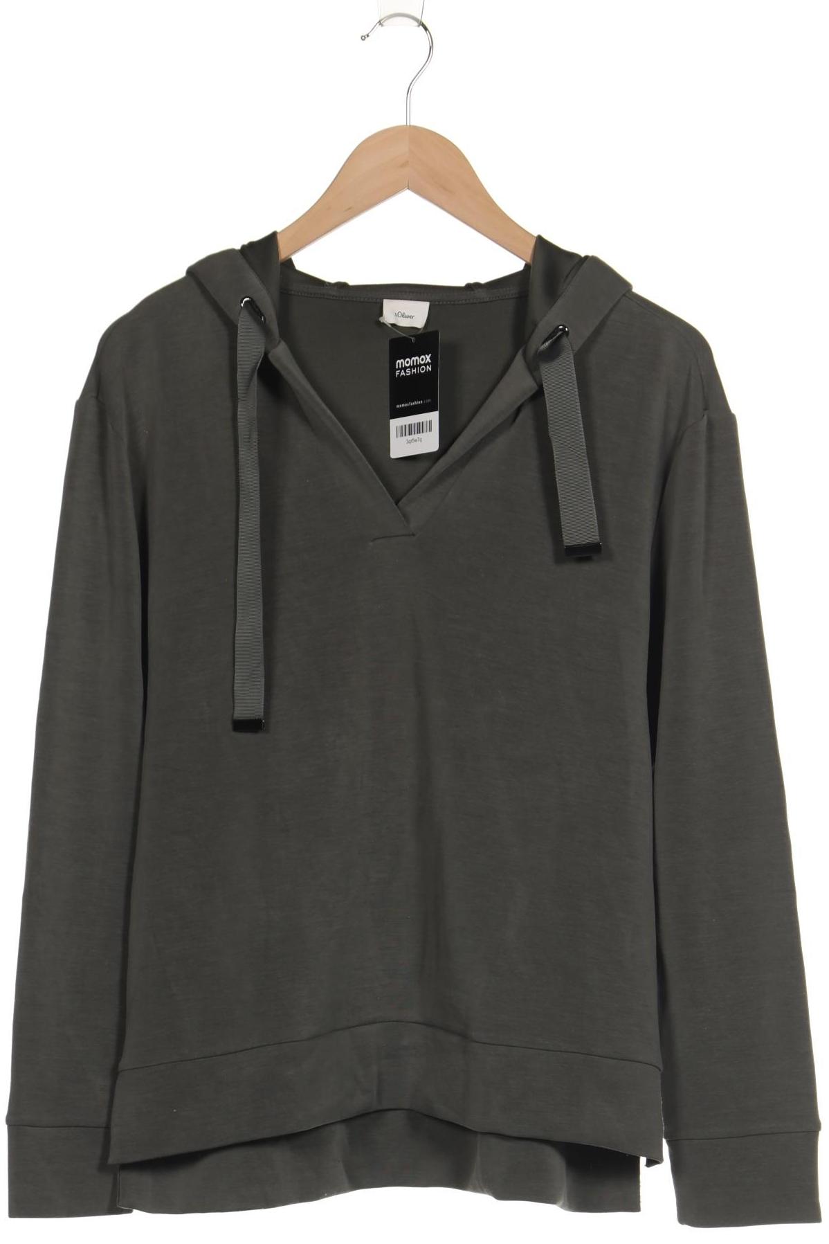 

s.Oliver Damen Kapuzenpullover, grün, Gr. 40