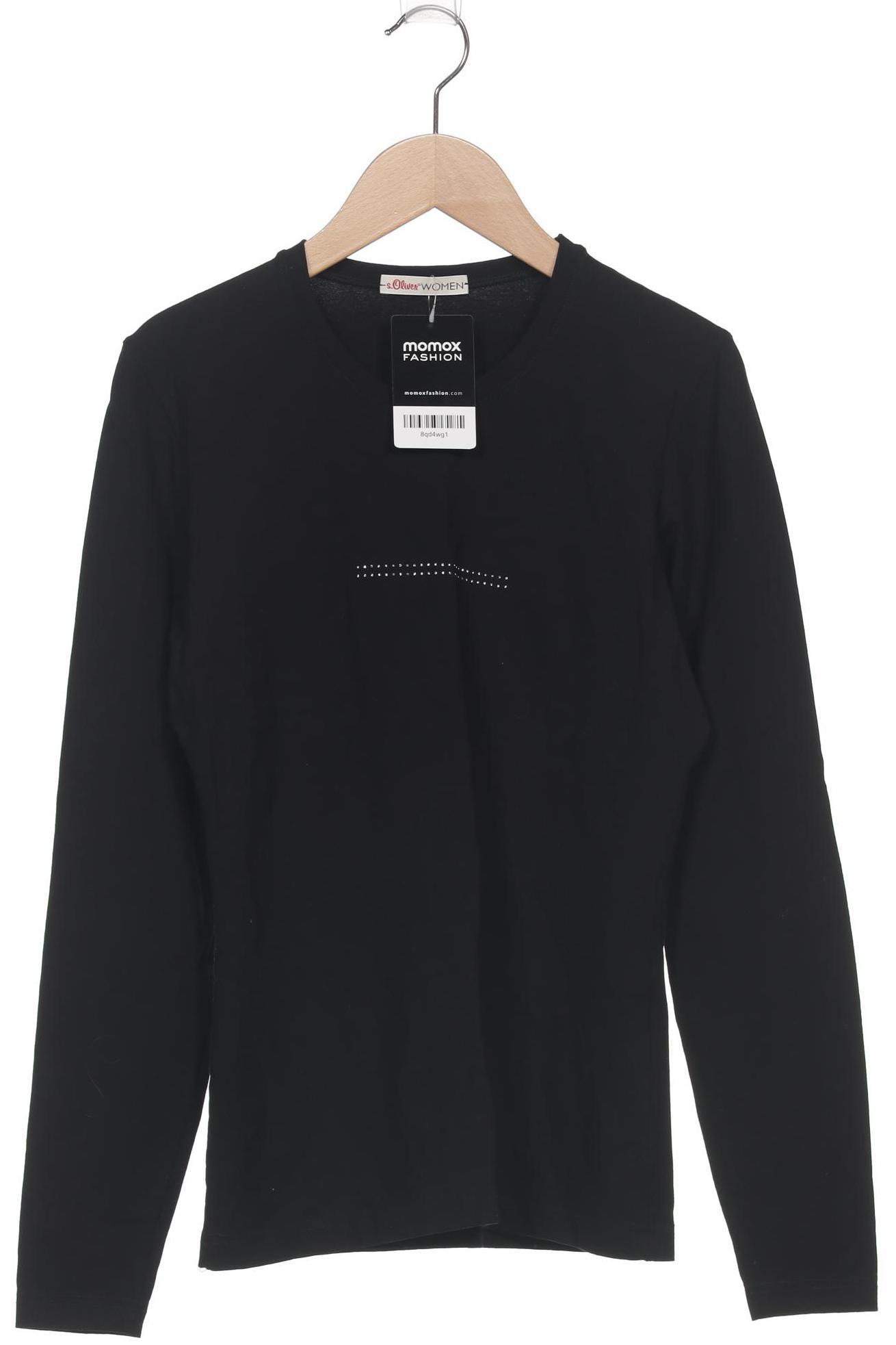 

s.Oliver Damen Langarmshirt, schwarz, Gr. 36