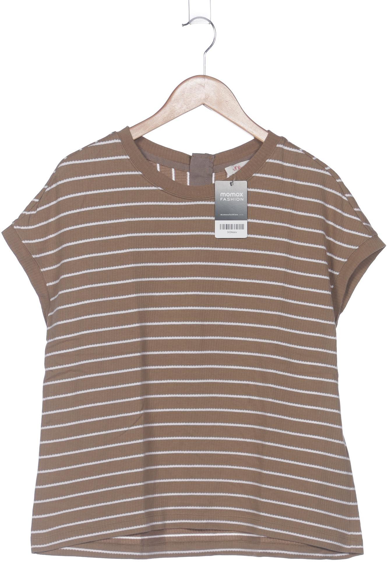 

s.Oliver Damen T-Shirt, braun, Gr. 38
