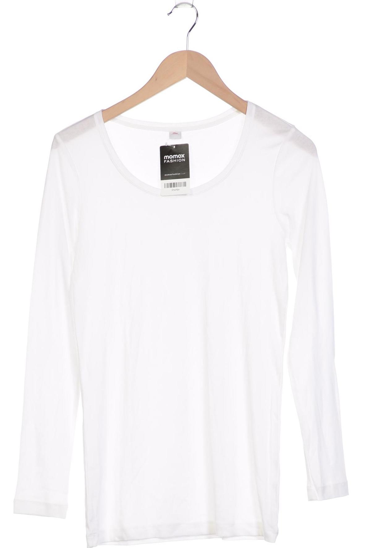 

s.Oliver Damen Langarmshirt, weiß, Gr. 40
