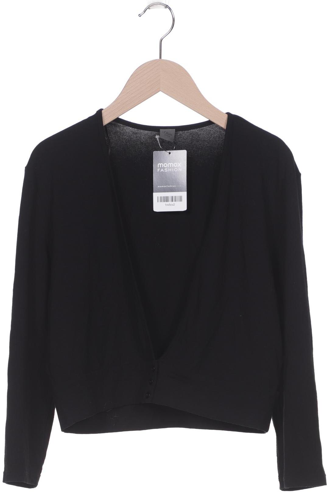 

s.Oliver Damen Strickjacke, schwarz, Gr. 40