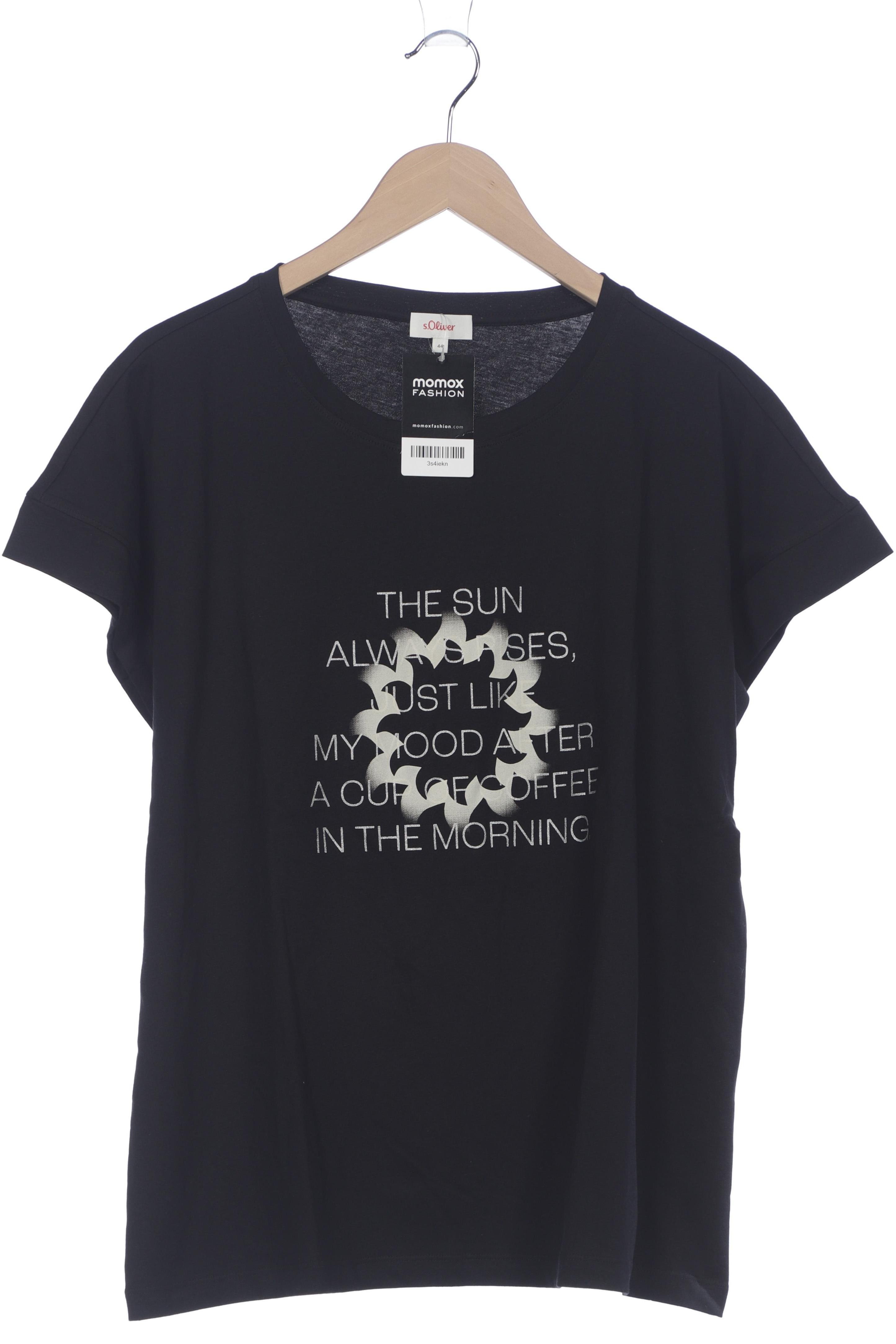 

s.Oliver Damen T-Shirt, schwarz, Gr. 44