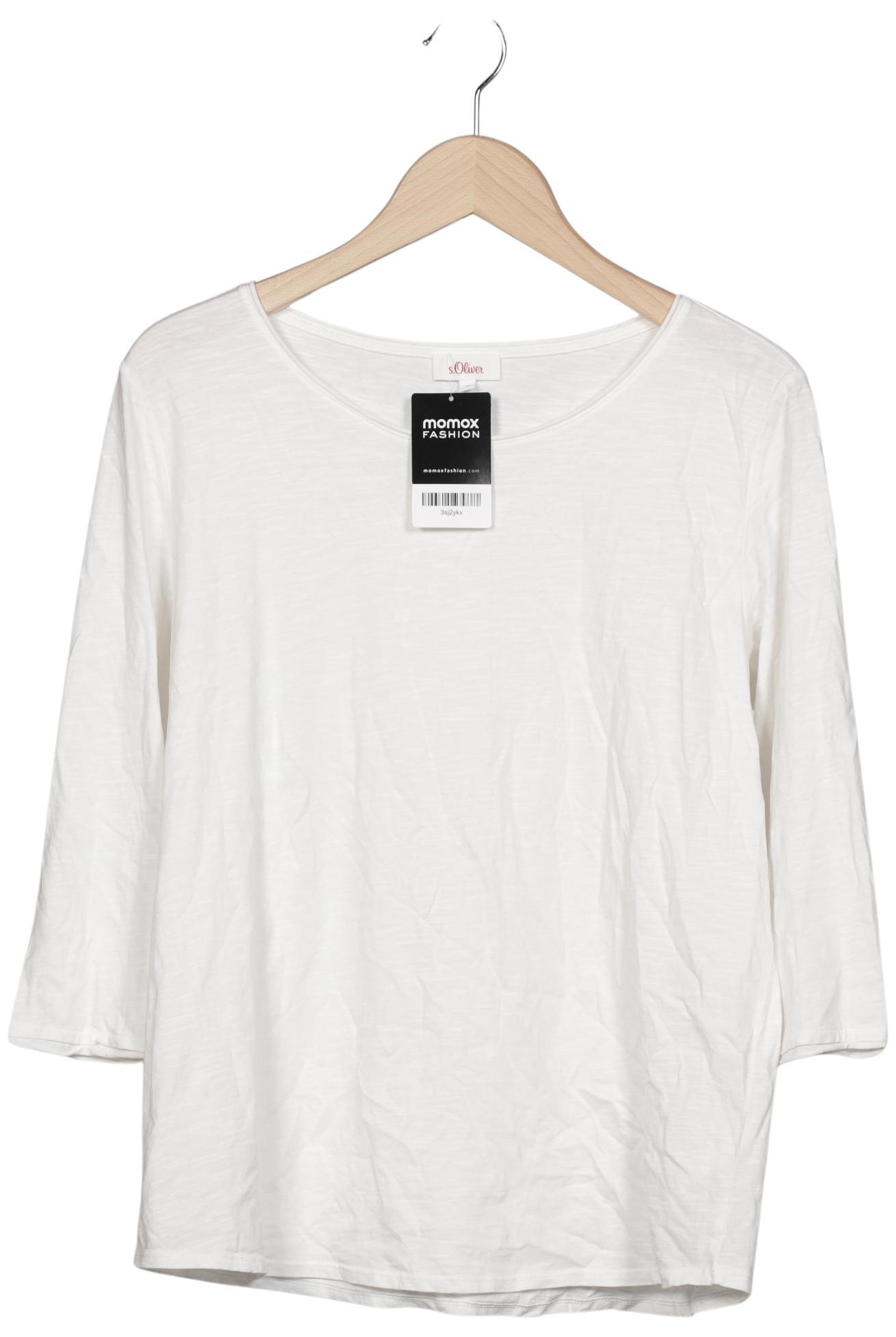 

s.Oliver Damen Langarmshirt, weiß, Gr. 40