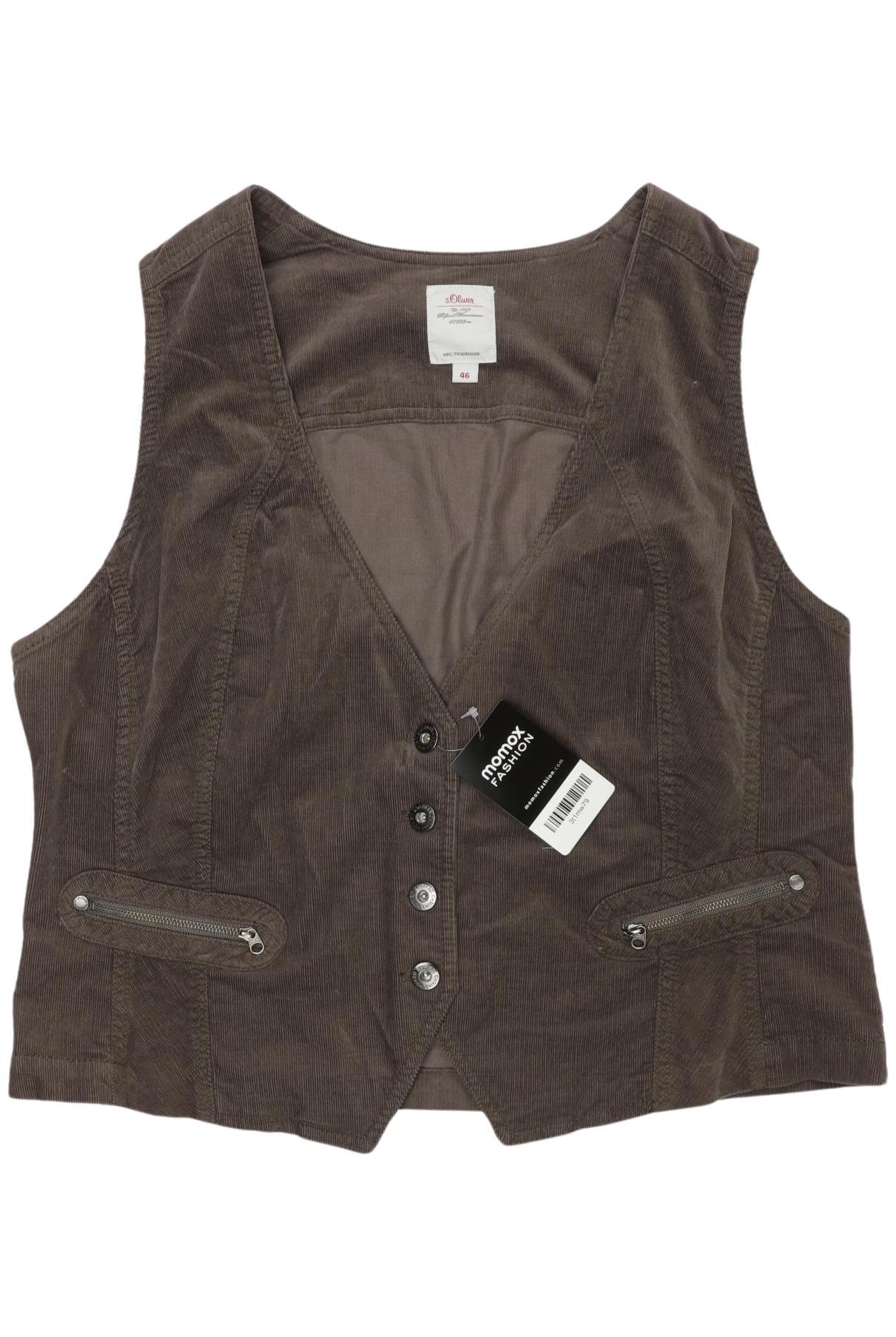 

s.Oliver Damen Weste, braun, Gr. 46
