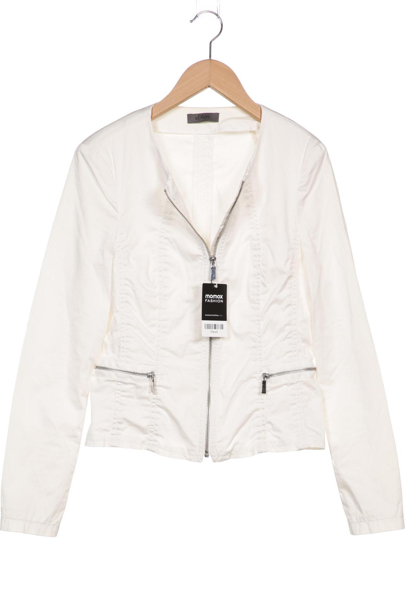 

s.Oliver Damen Jacke, weiß, Gr. 36