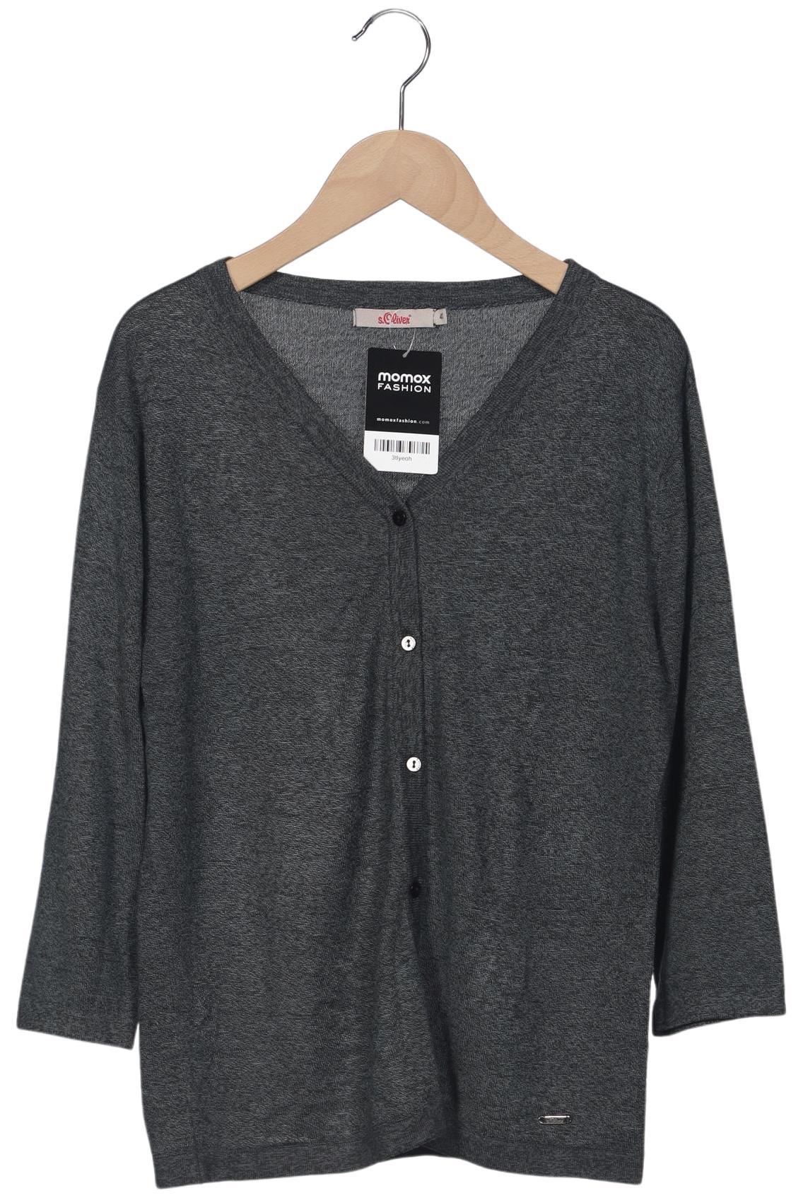 

s.Oliver Damen Strickjacke, grau, Gr. 40