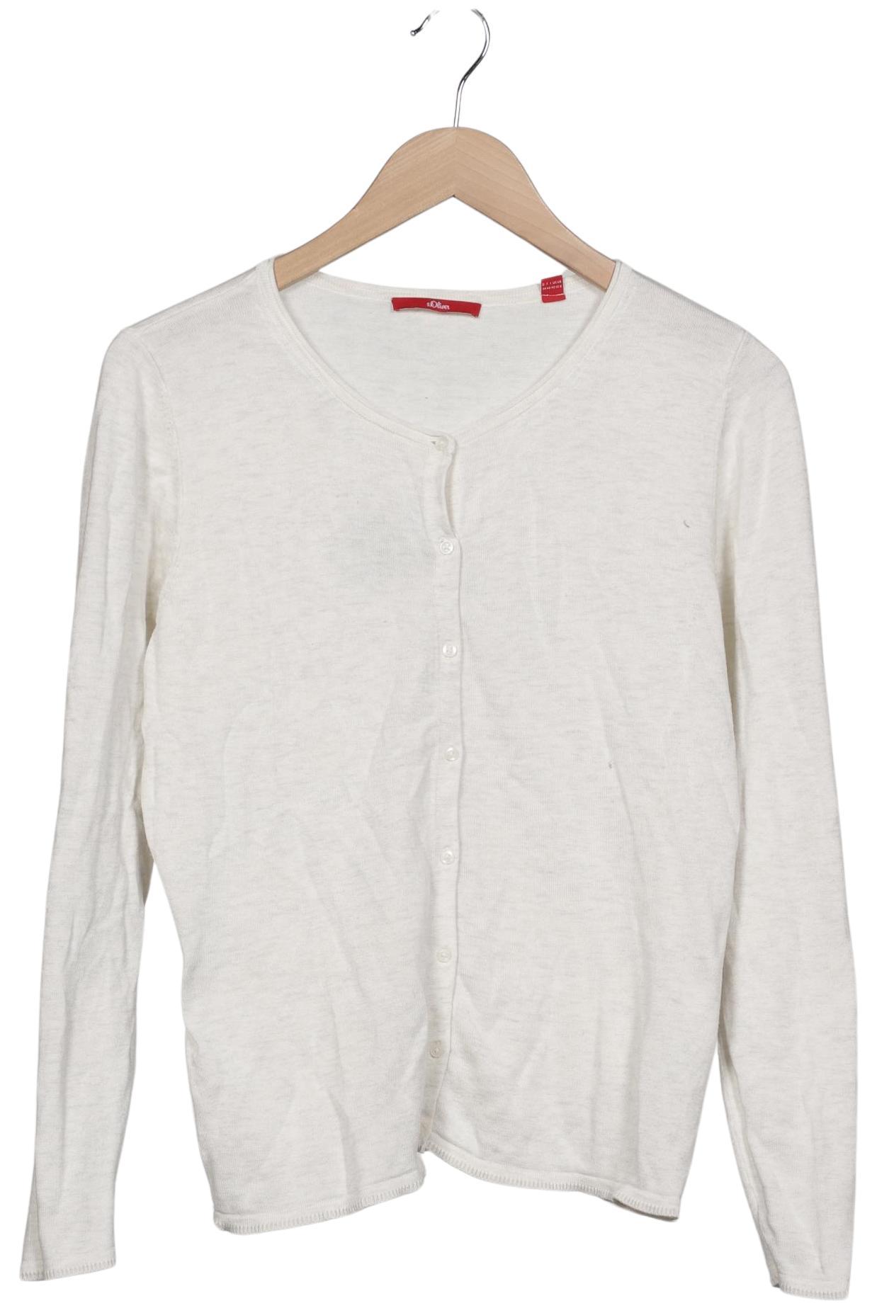 

s.Oliver Damen Strickjacke, cremeweiß, Gr. 38