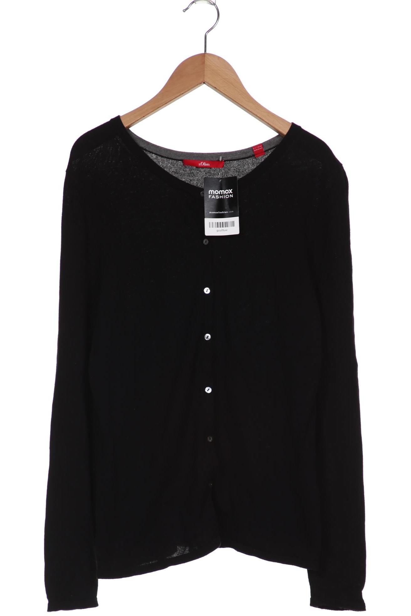 

s.Oliver Damen Strickjacke, schwarz