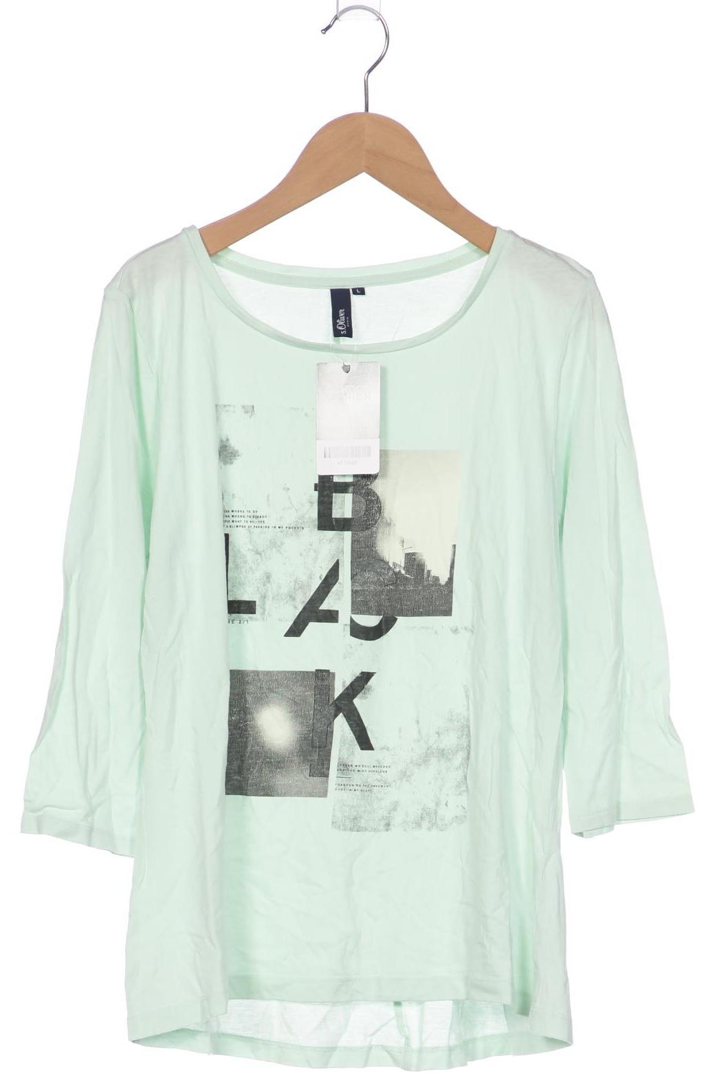 

s.Oliver Damen Langarmshirt, hellgrün, Gr. 42