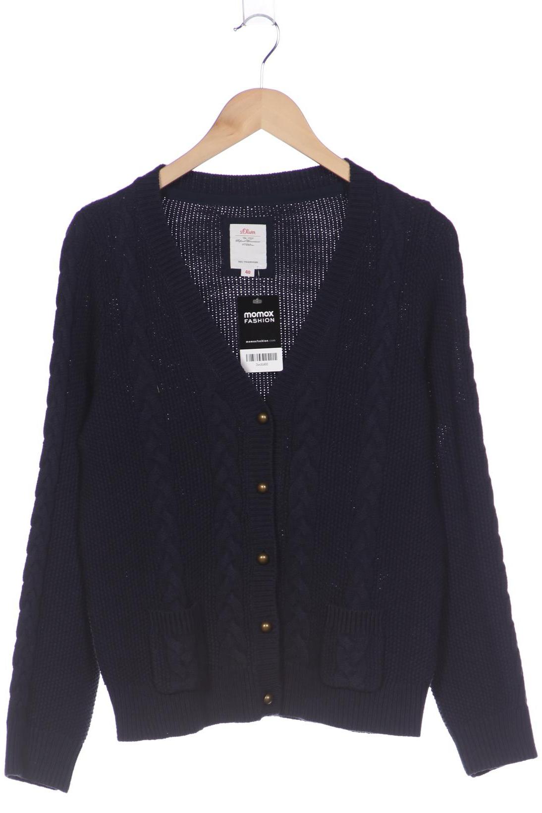 

s.Oliver Damen Strickjacke, marineblau