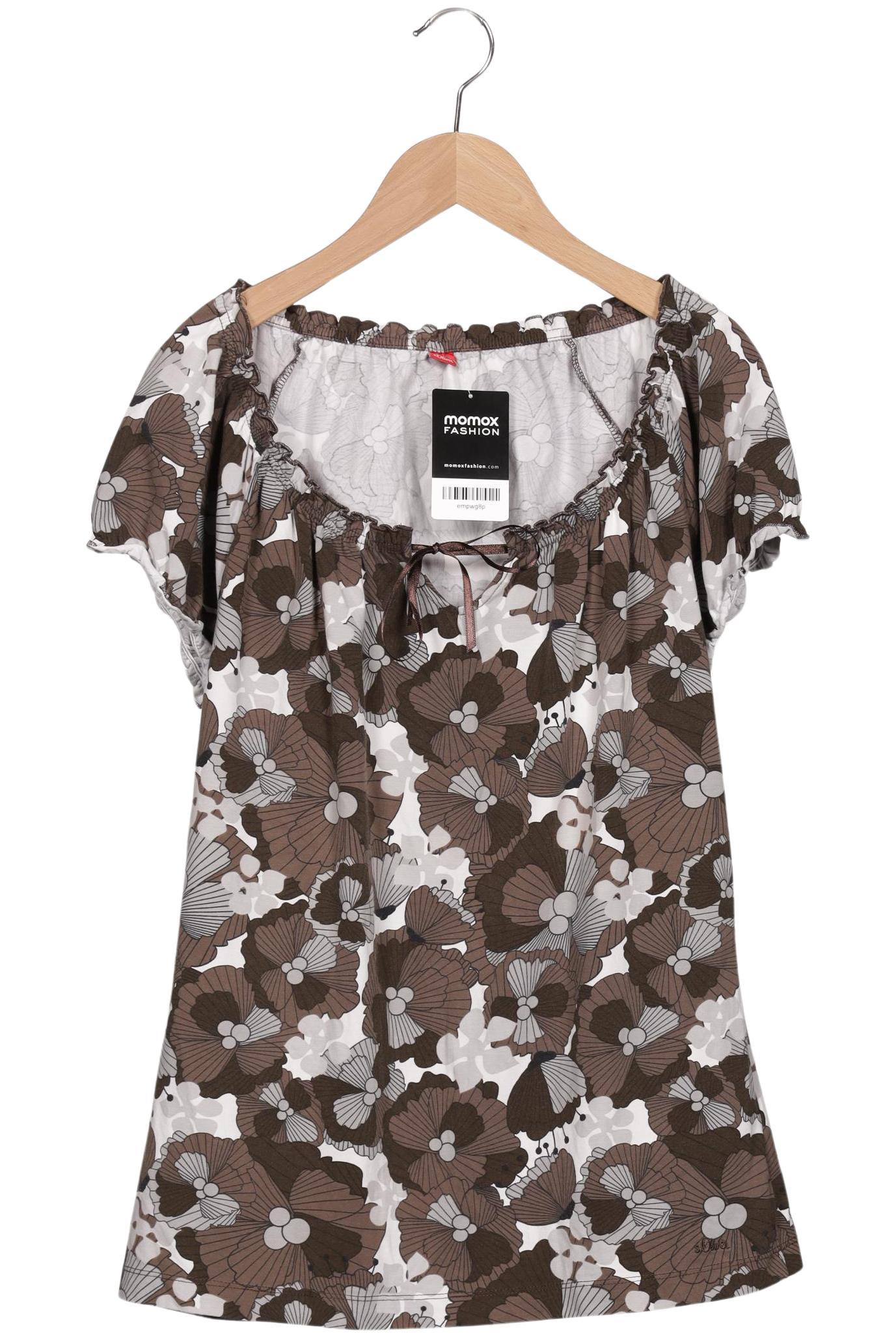 

s.Oliver Damen T-Shirt, braun, Gr. 44
