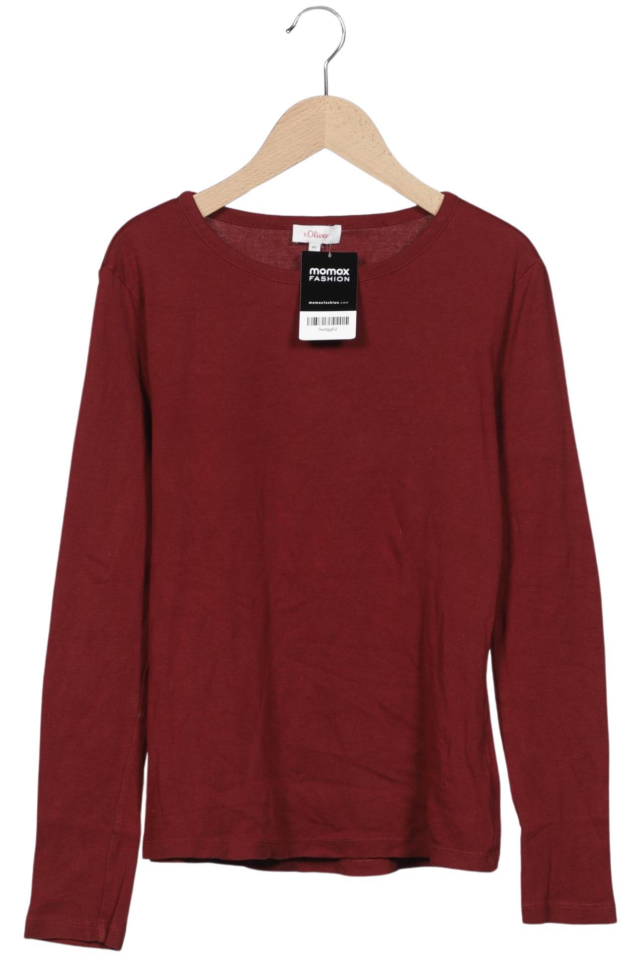 

s.Oliver Damen Langarmshirt, bordeaux, Gr. 40