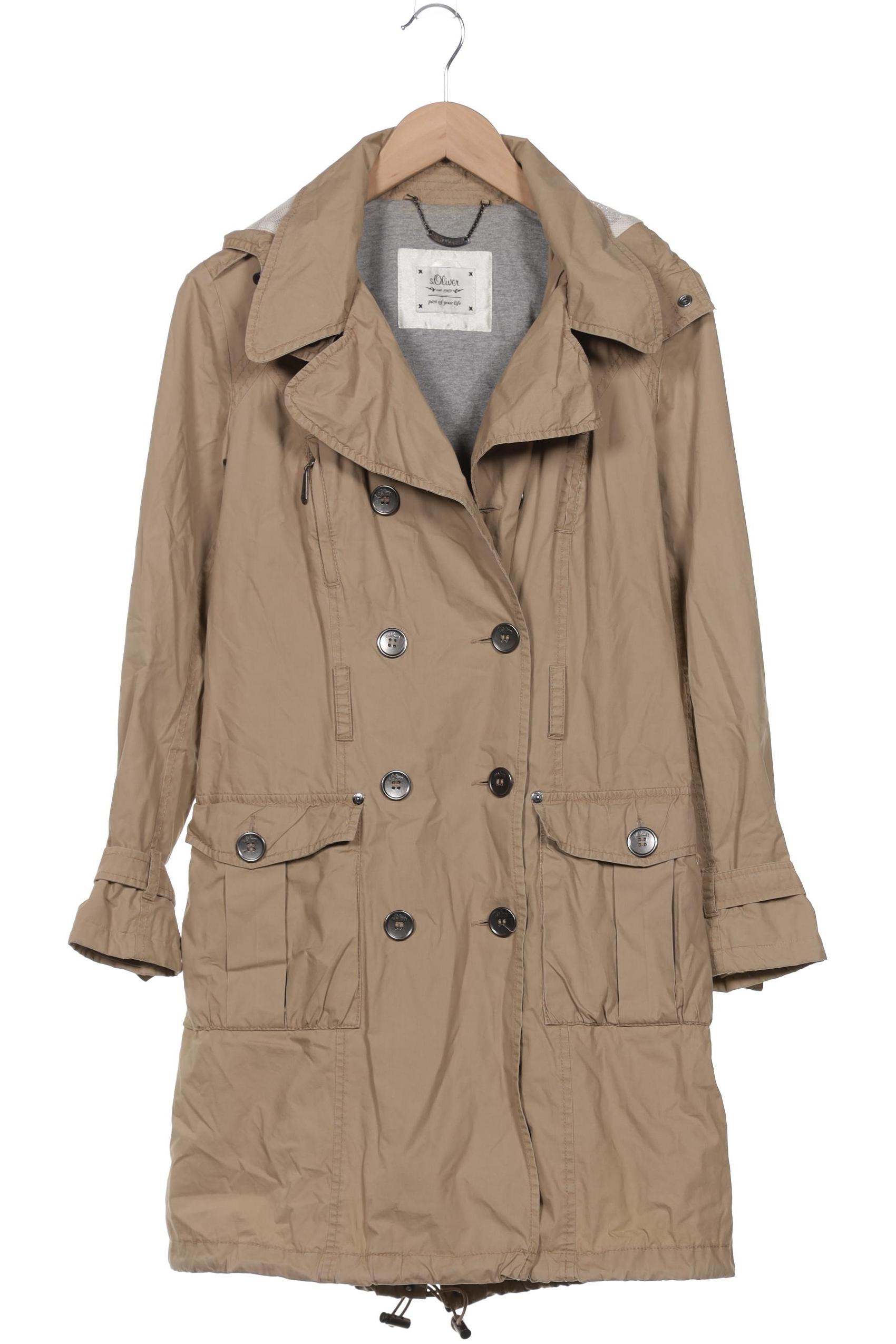 

s.Oliver Damen Mantel, beige, Gr. 36