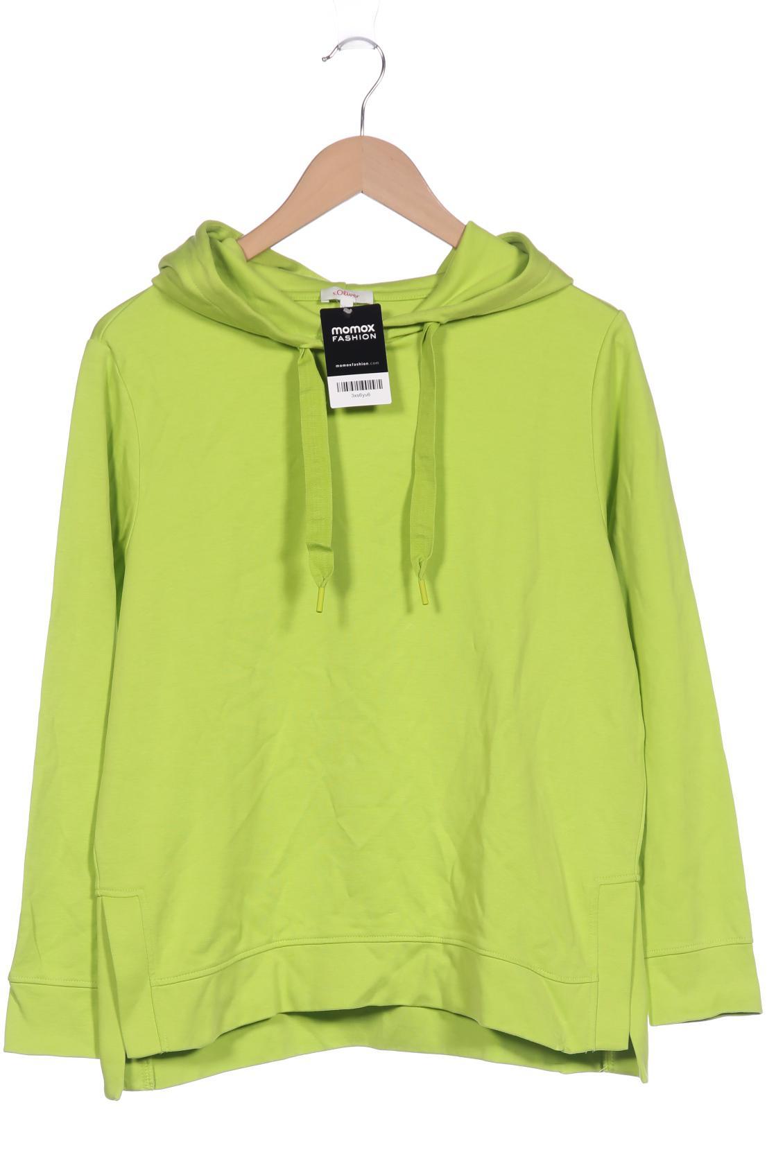 

s.Oliver Damen Kapuzenpullover, grün, Gr. 36