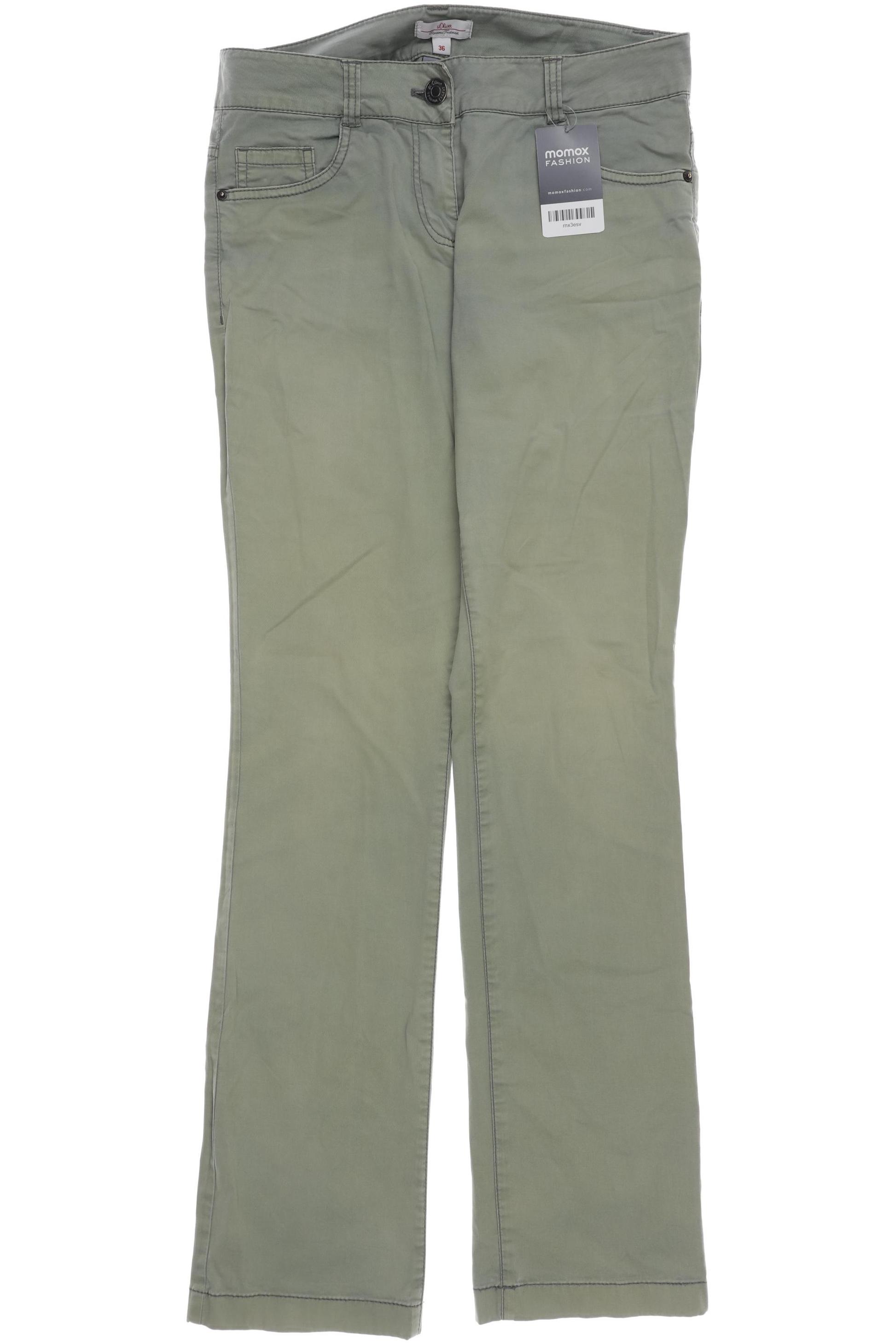 

s.Oliver Damen Stoffhose, grün, Gr. 36