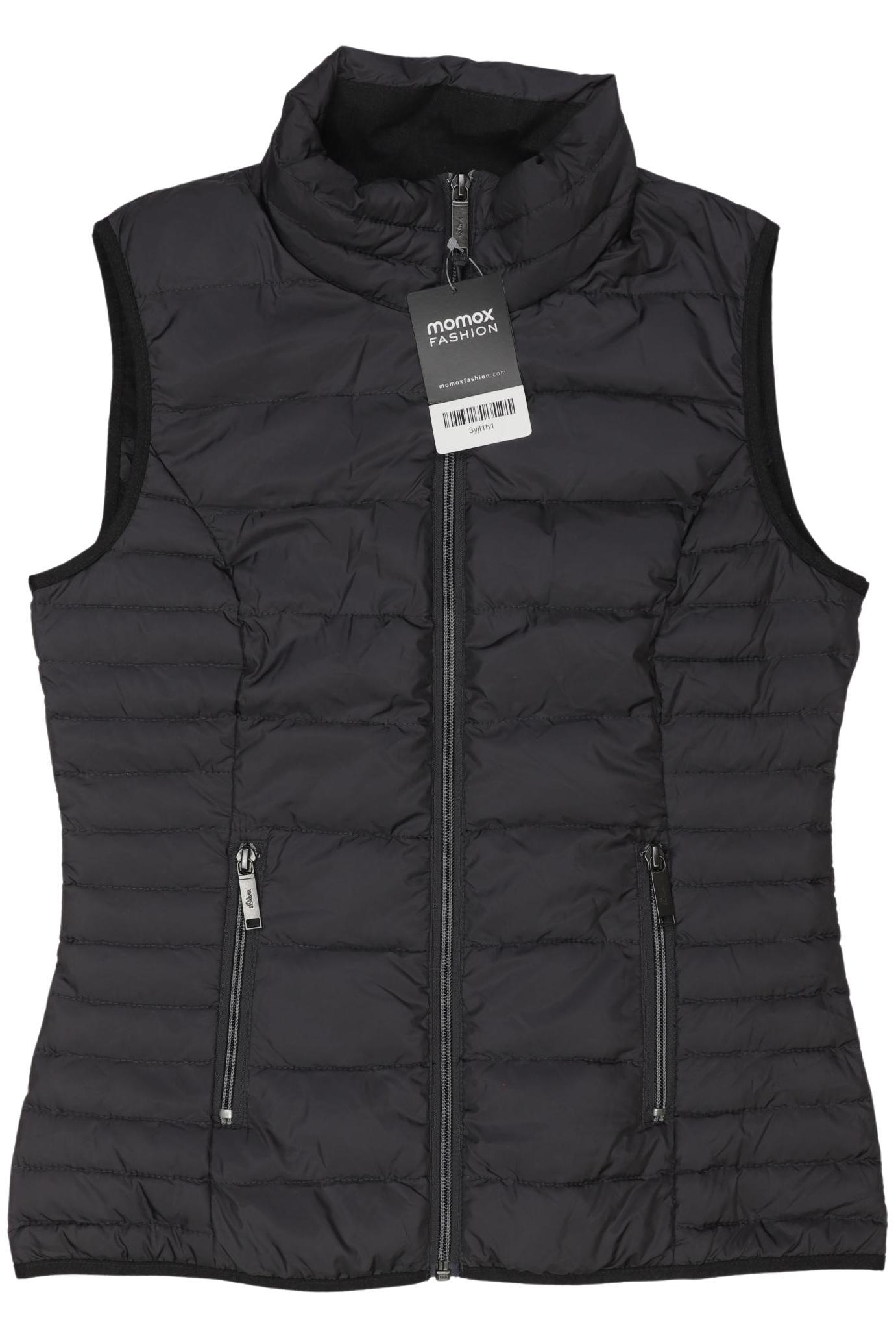 

s.Oliver Damen Weste, schwarz, Gr. 34