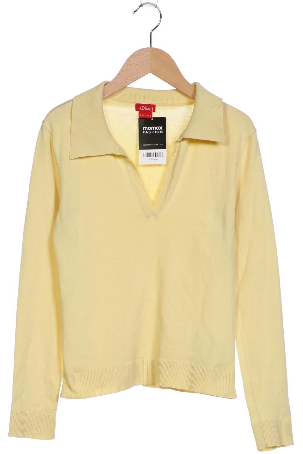 

s.Oliver Damen Pullover, gelb, Gr. 38